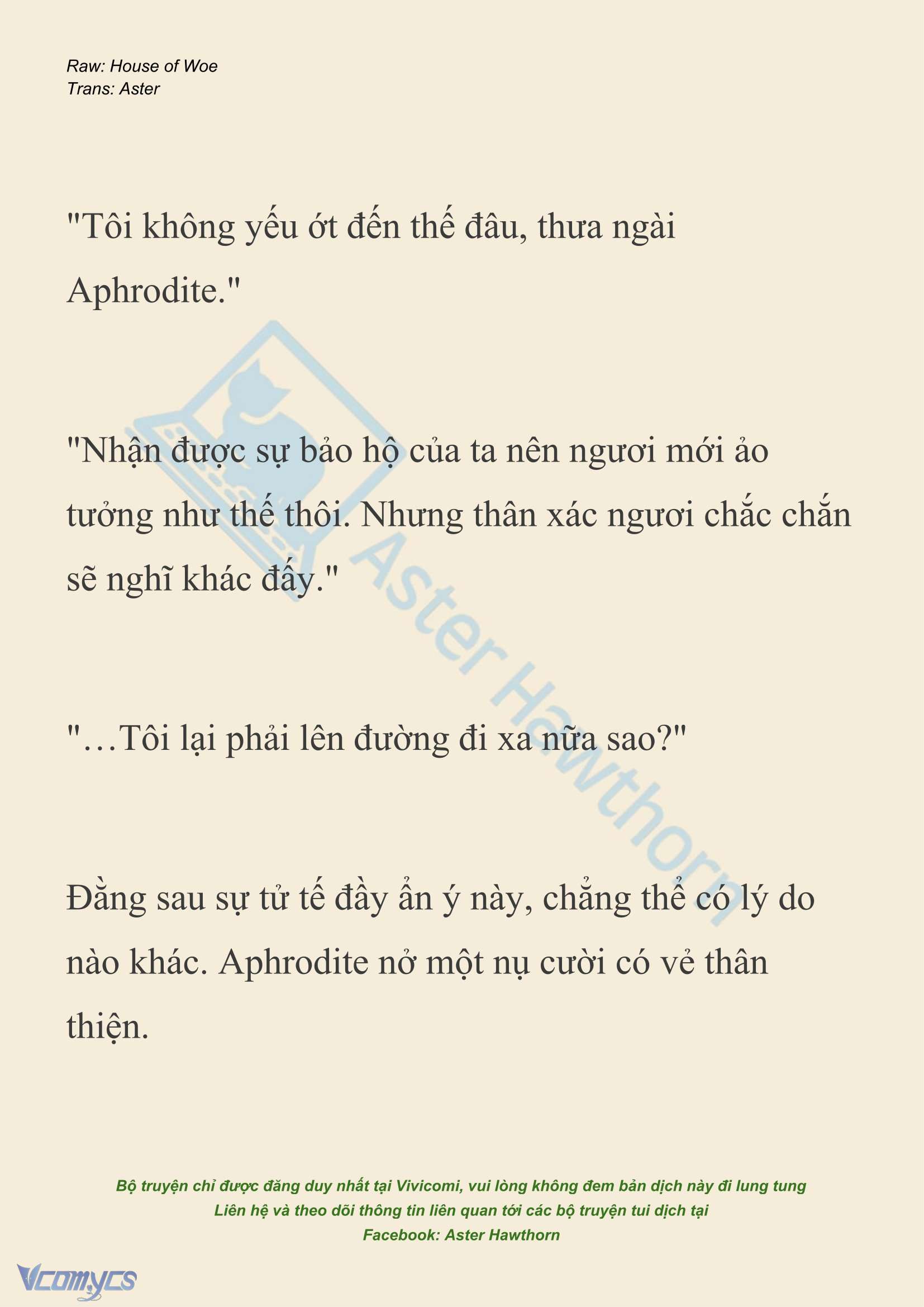 [NOVEL] Dành Cho Các Nữ Thần: Dành cho Psyche Chapter 45 - Trang 6
