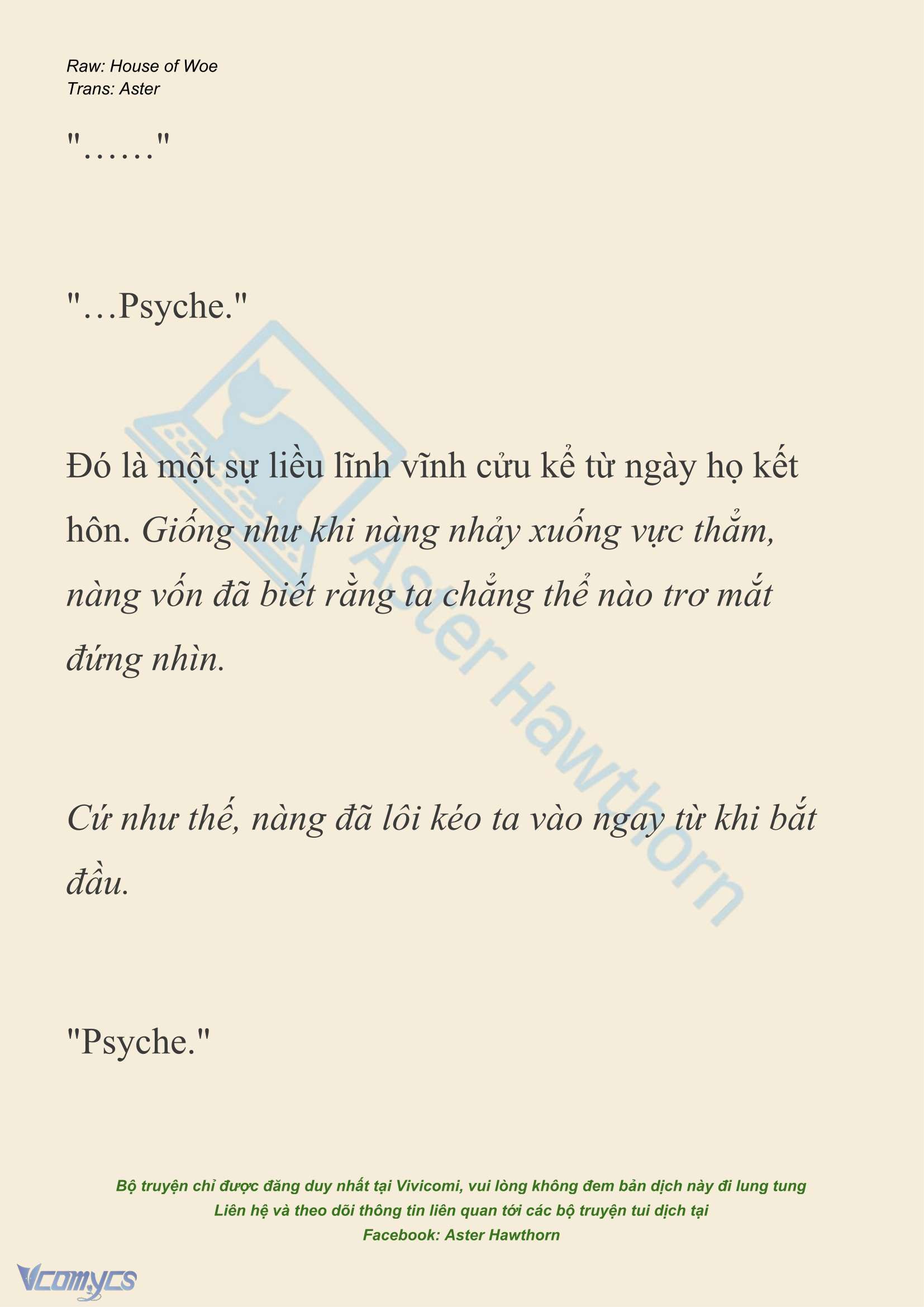 [NOVEL] Dành Cho Các Nữ Thần: Dành cho Psyche Chapter 46 - Trang 21