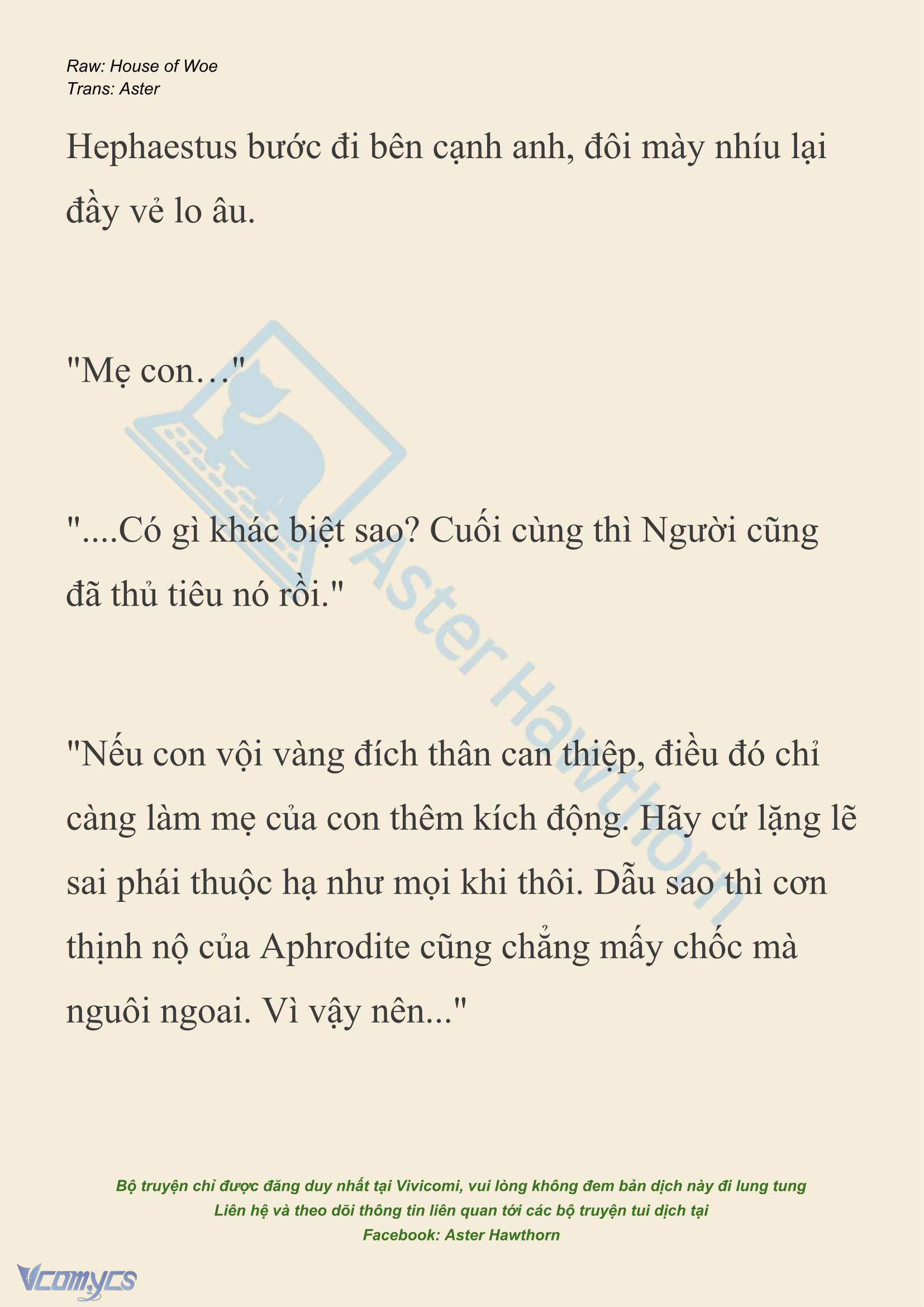 [NOVEL] Dành Cho Các Nữ Thần: Dành cho Psyche Chapter 46 - Trang 3