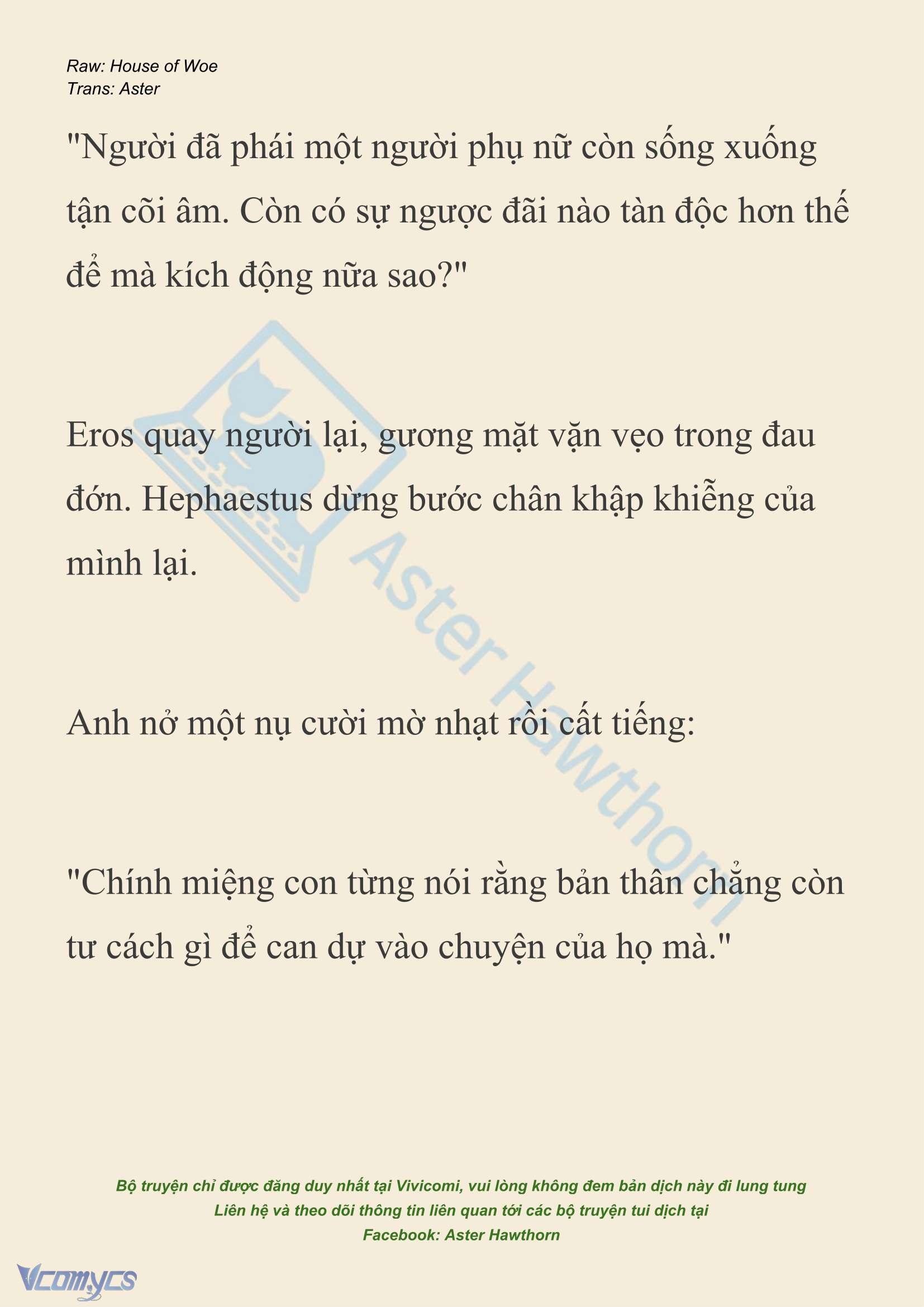 [NOVEL] Dành Cho Các Nữ Thần: Dành cho Psyche Chapter 46 - Trang 4