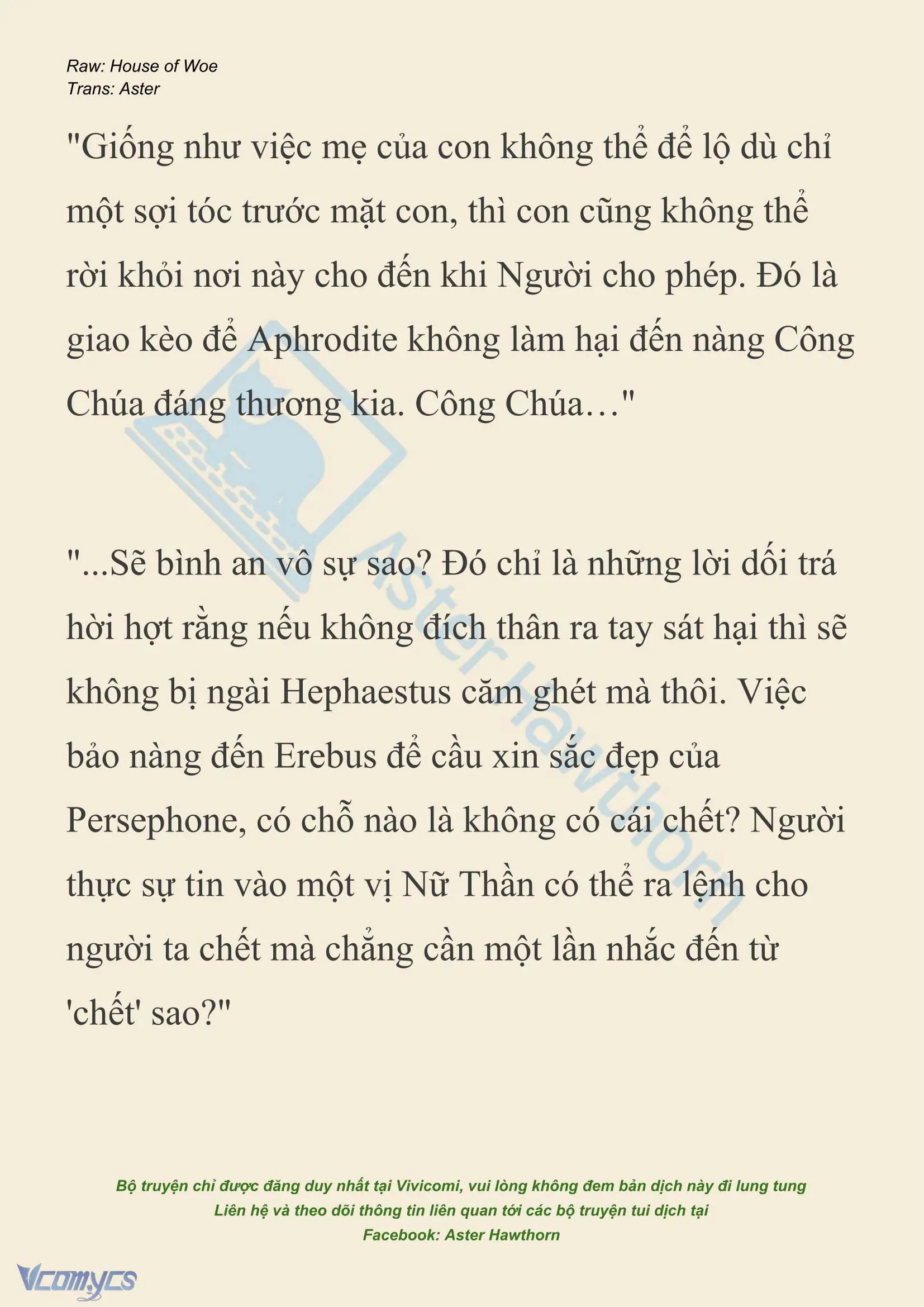 [NOVEL] Dành Cho Các Nữ Thần: Dành cho Psyche Chapter 46 - Trang 6