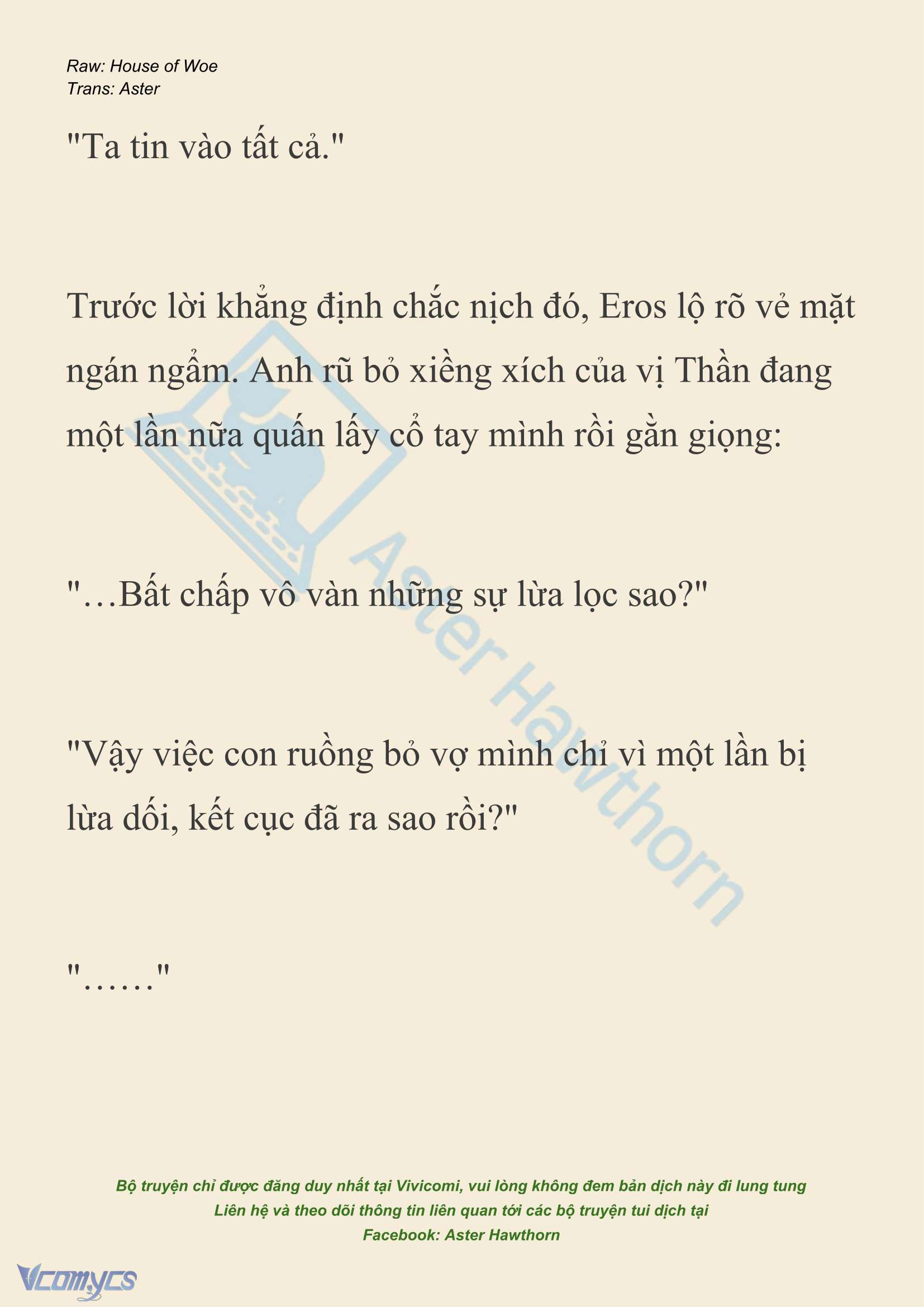 [NOVEL] Dành Cho Các Nữ Thần: Dành cho Psyche Chapter 46 - Trang 7