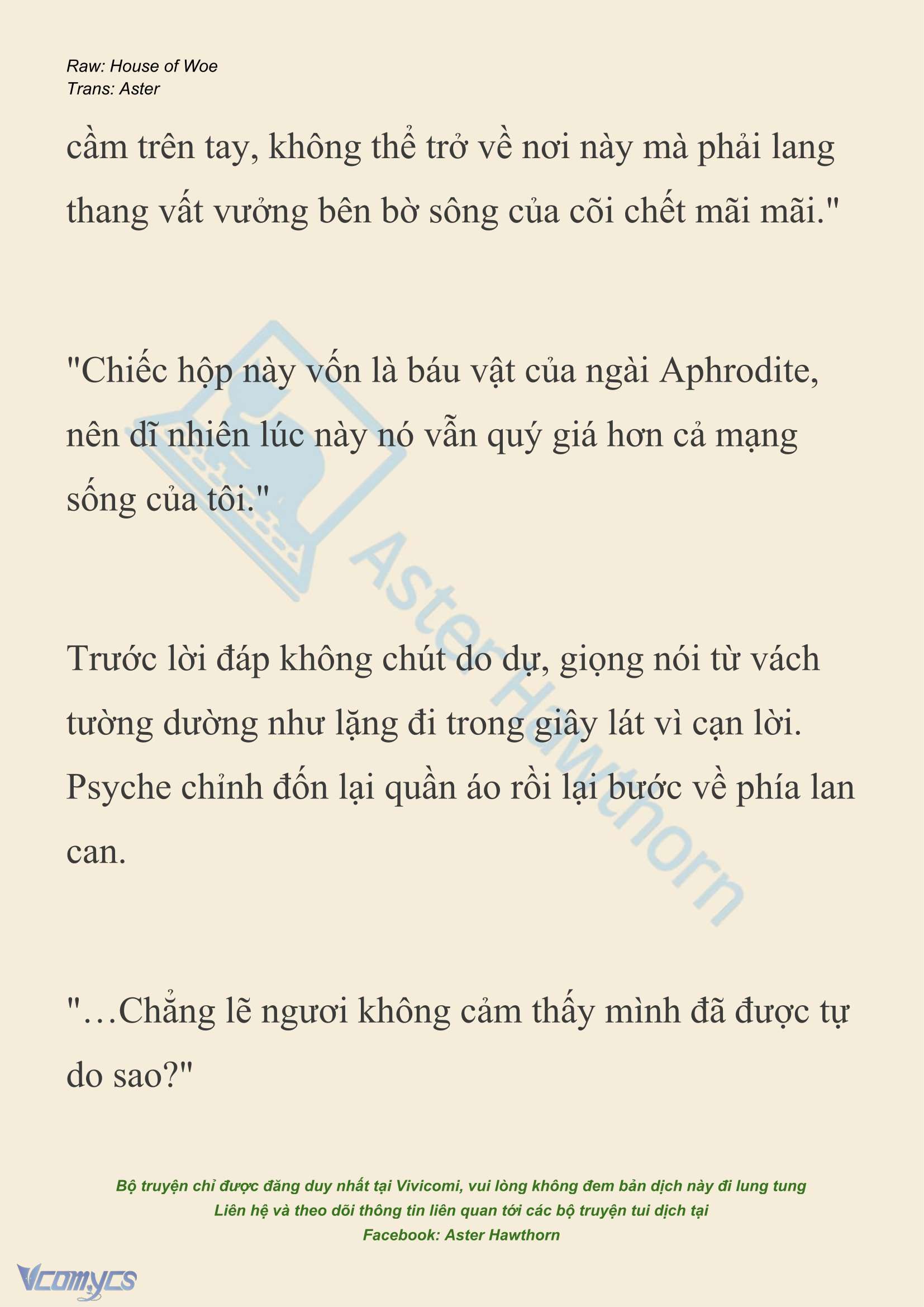 [NOVEL] Dành Cho Các Nữ Thần: Dành cho Psyche Chapter 47 - Trang 11