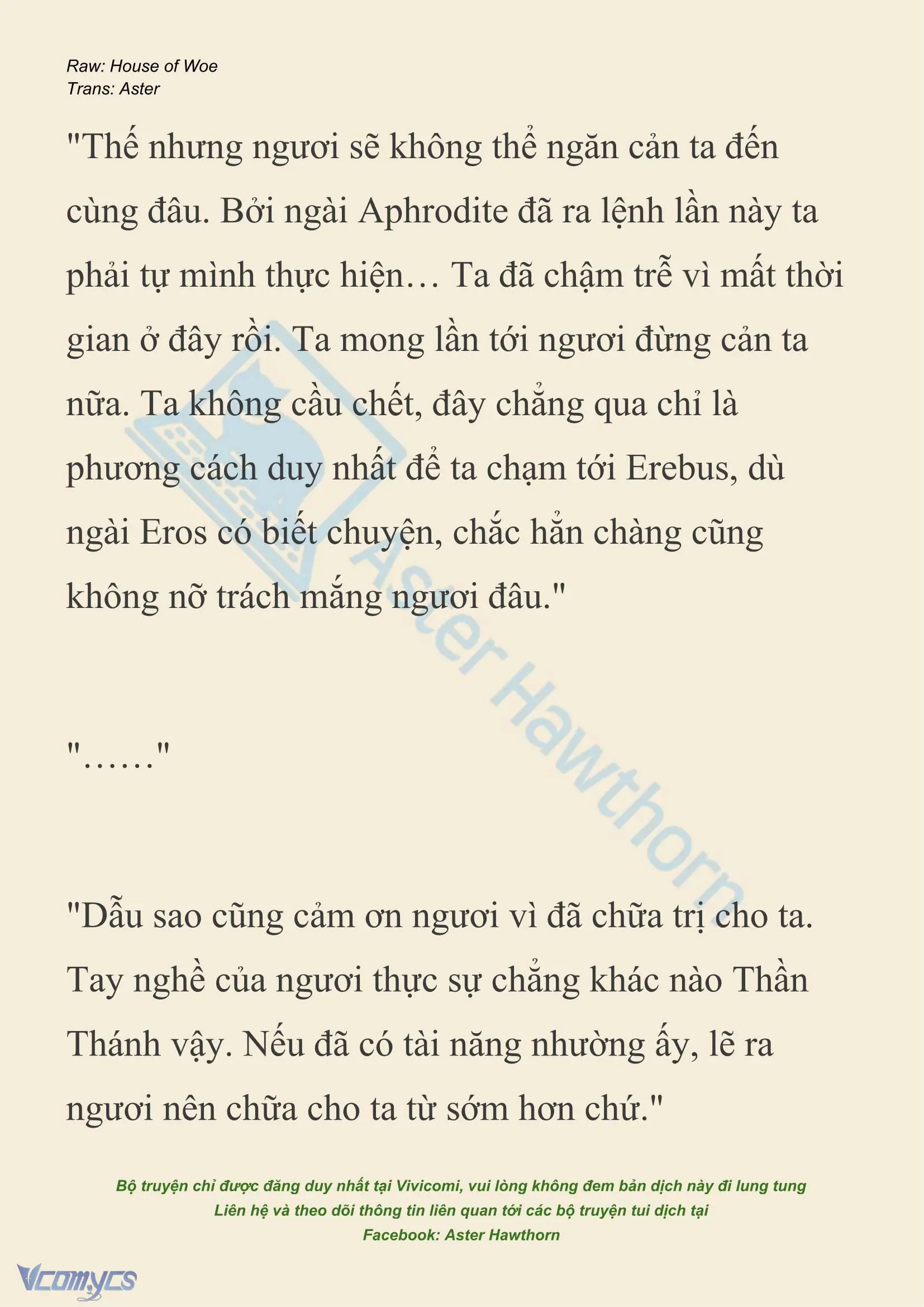 [NOVEL] Dành Cho Các Nữ Thần: Dành cho Psyche Chapter 47 - Trang 6