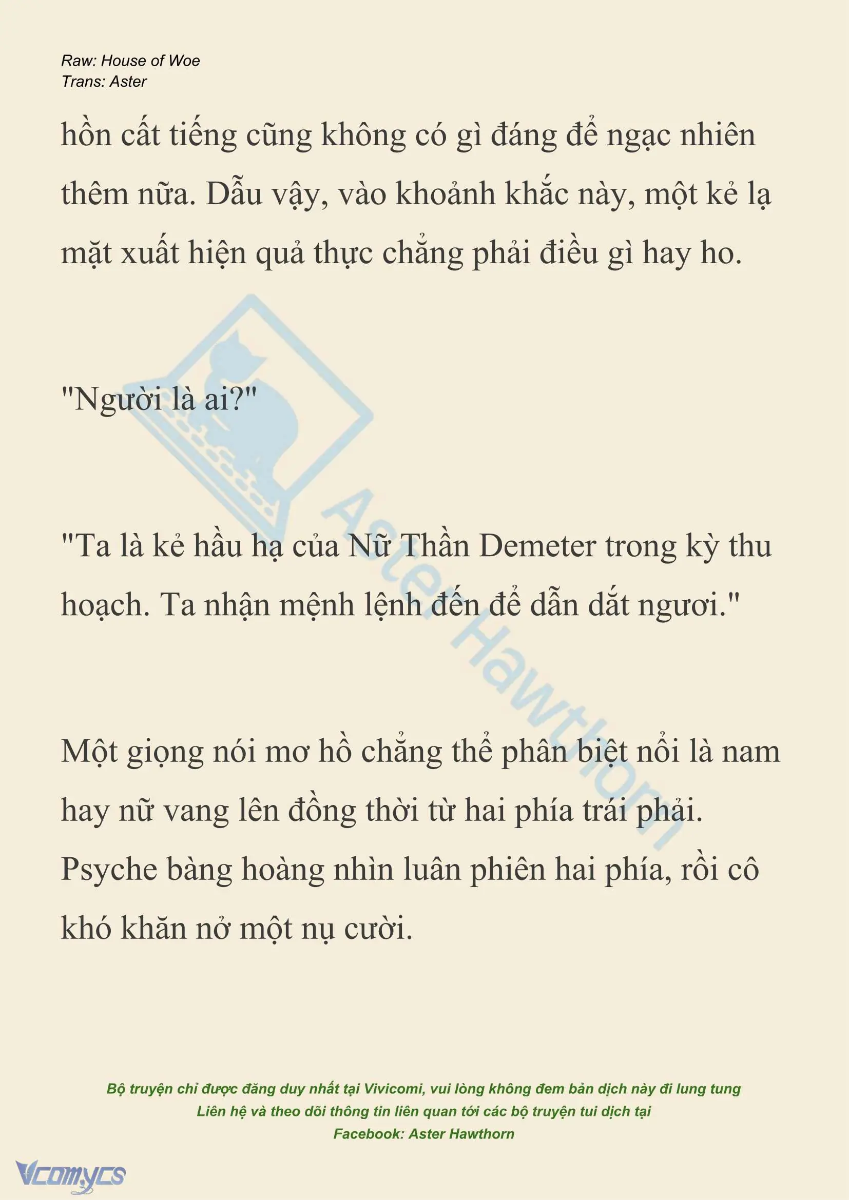 [NOVEL] Dành Cho Các Nữ Thần: Dành cho Psyche Chapter 47 - Trang 9