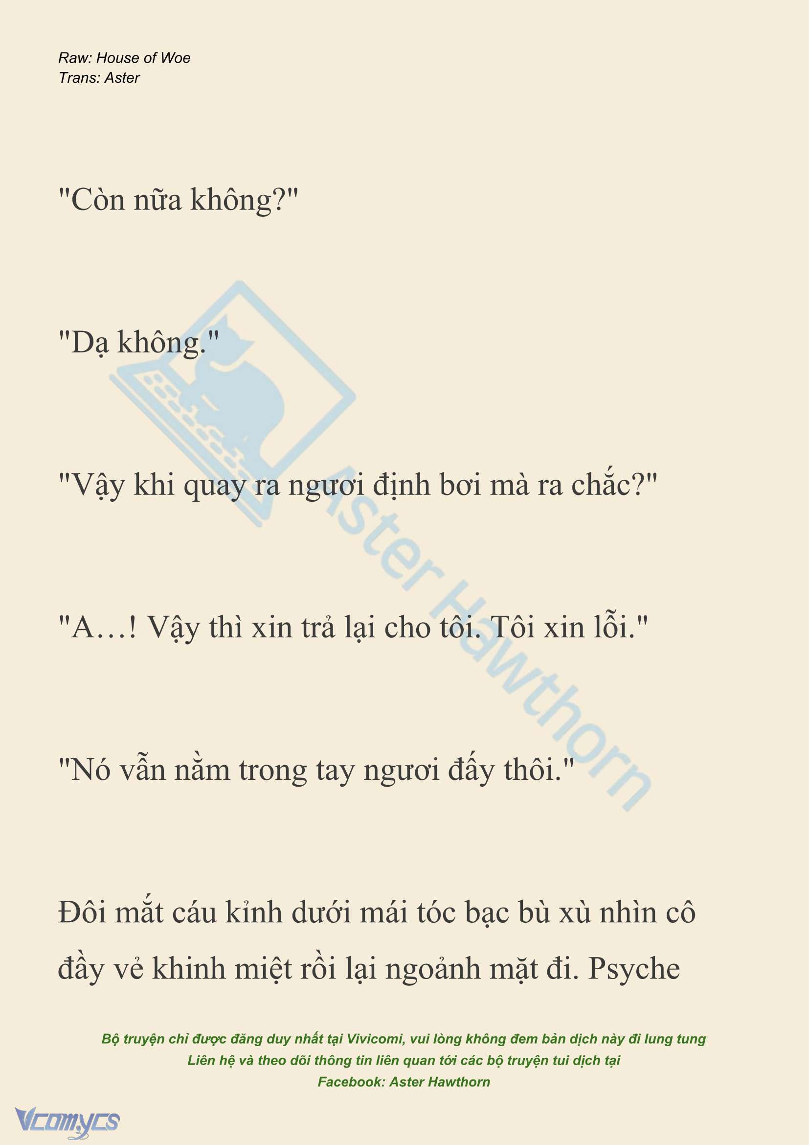 [NOVEL] Dành Cho Các Nữ Thần: Dành cho Psyche Chapter 48 - Trang 11