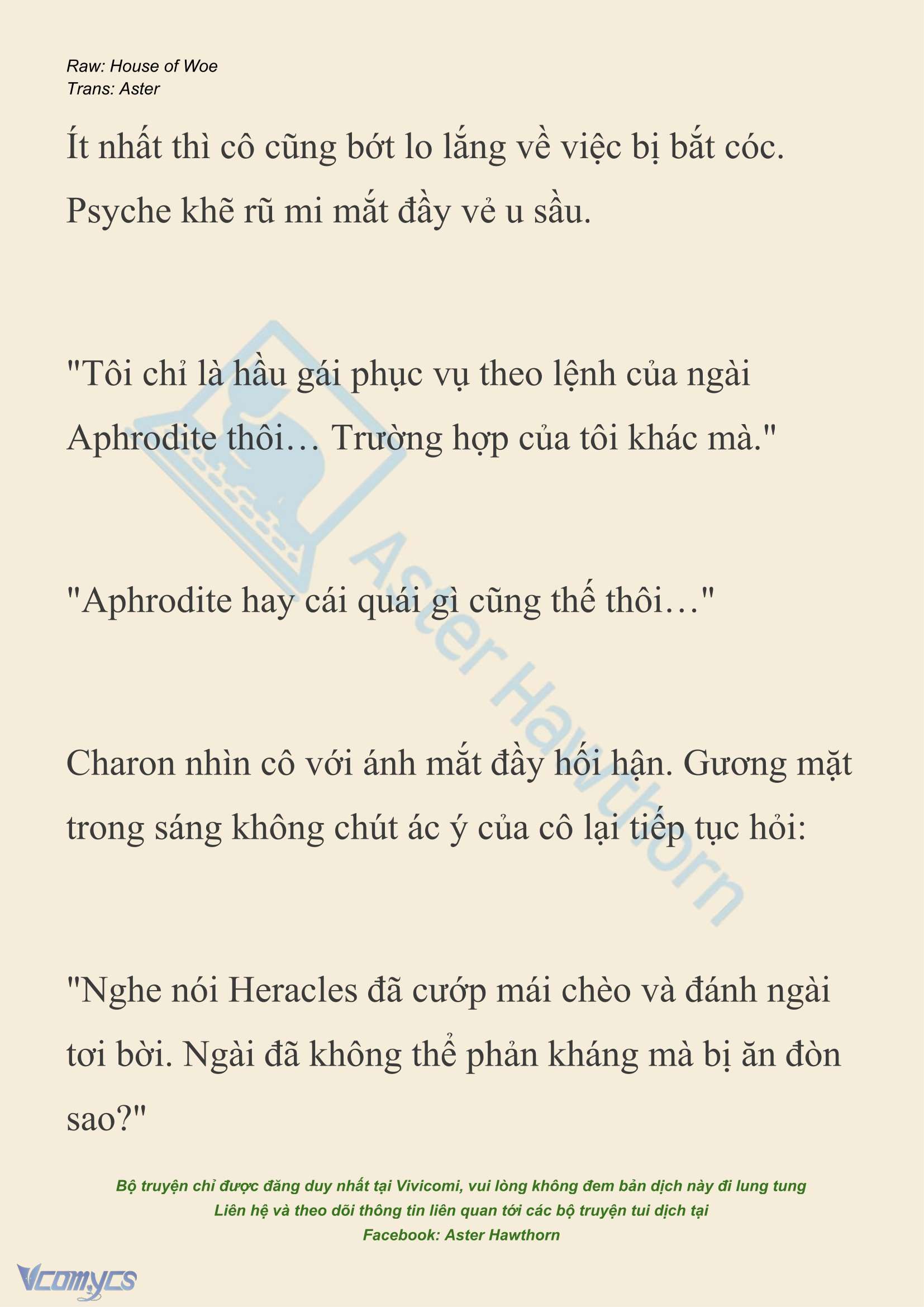 [NOVEL] Dành Cho Các Nữ Thần: Dành cho Psyche Chapter 48 - Trang 17