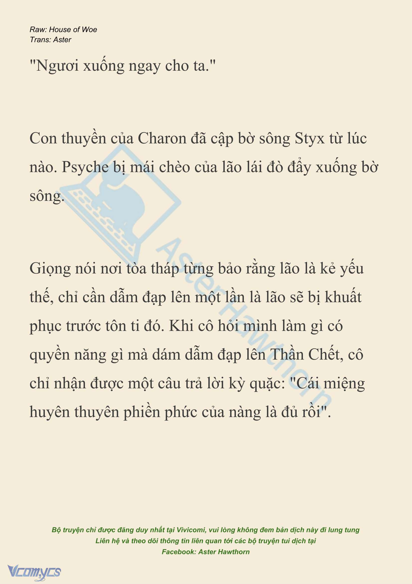 [NOVEL] Dành Cho Các Nữ Thần: Dành cho Psyche Chapter 48 - Trang 20
