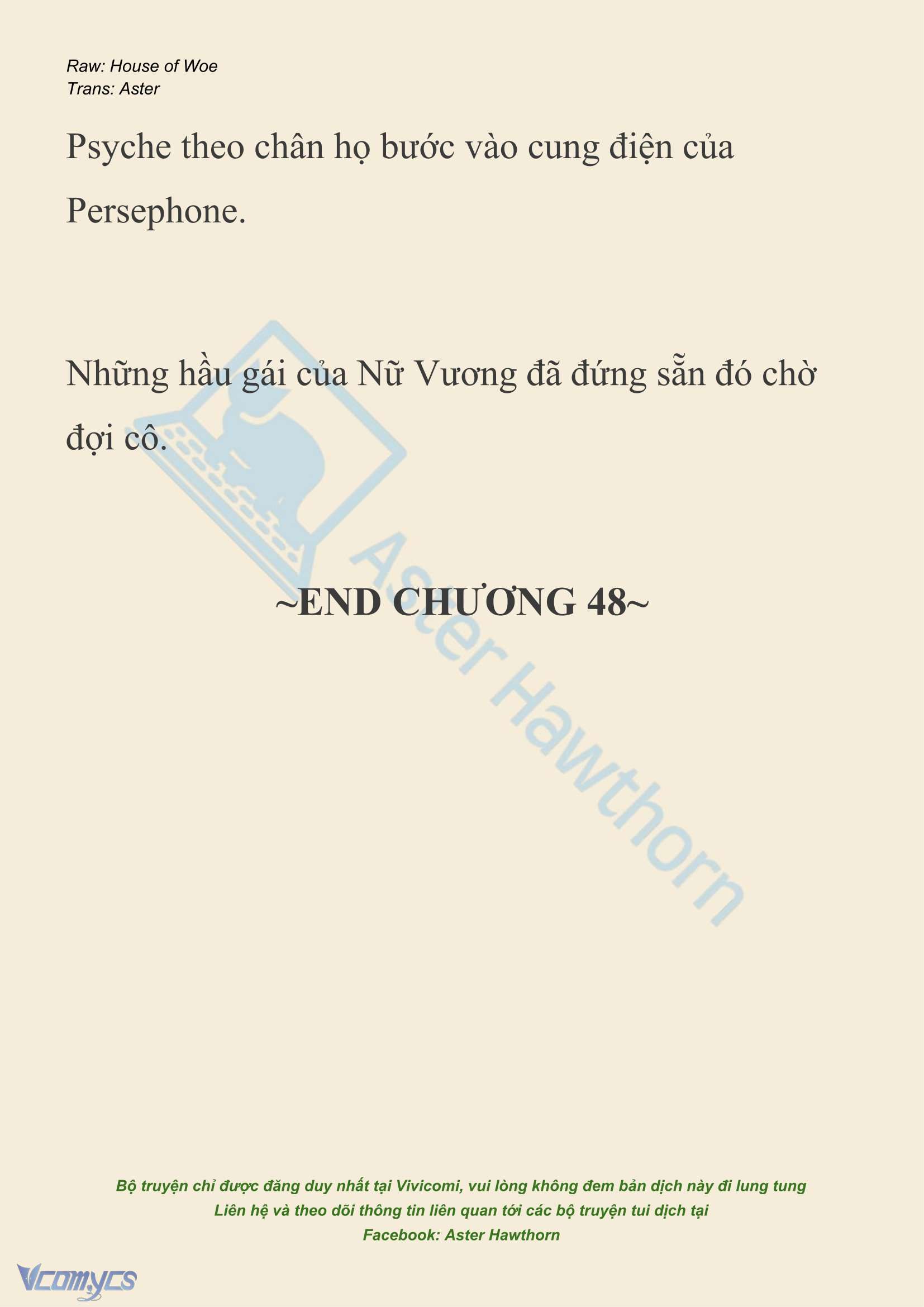 [NOVEL] Dành Cho Các Nữ Thần: Dành cho Psyche Chapter 48 - Trang 24