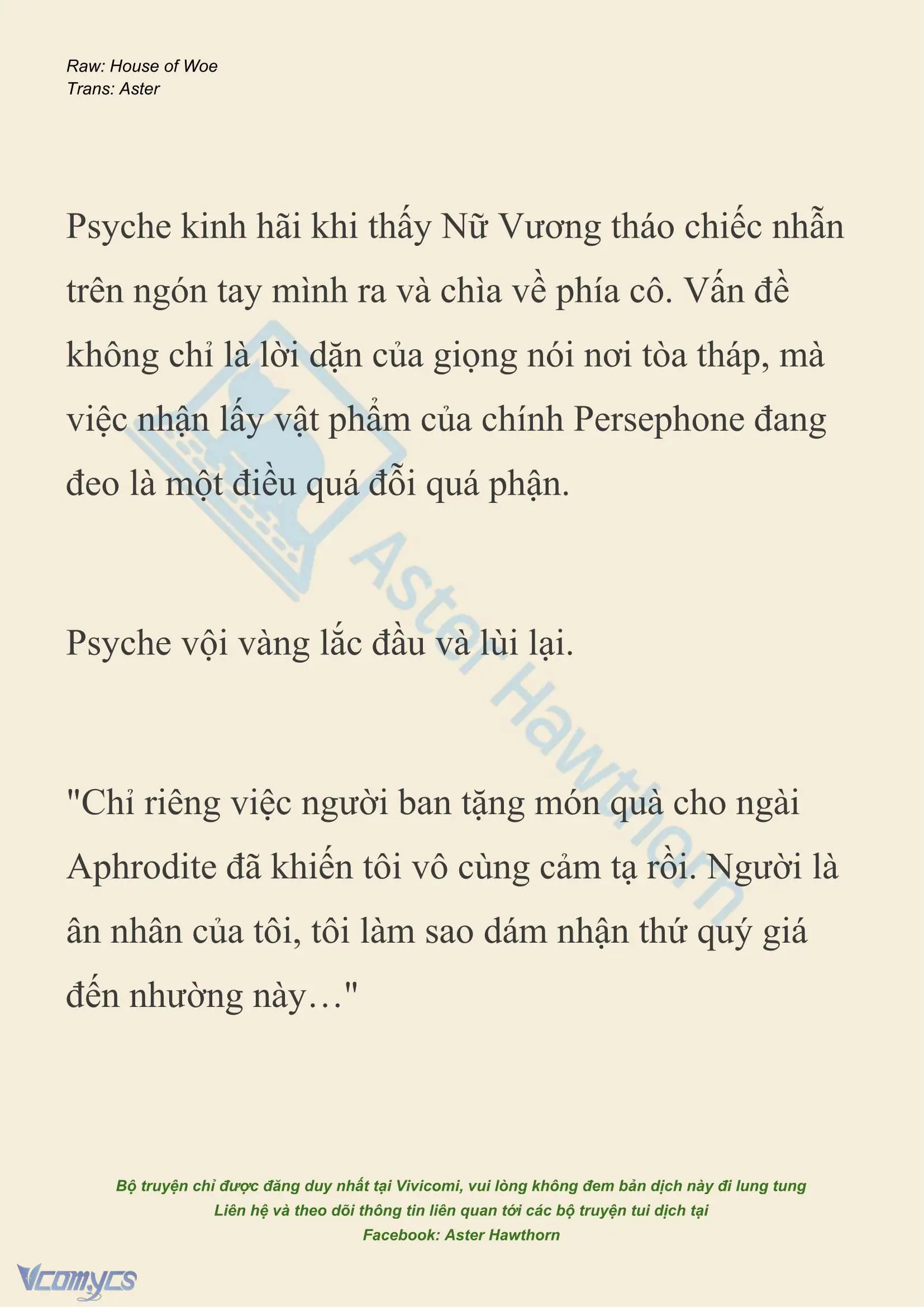 [NOVEL] Dành Cho Các Nữ Thần: Dành cho Psyche Chapter 49 - Trang 12