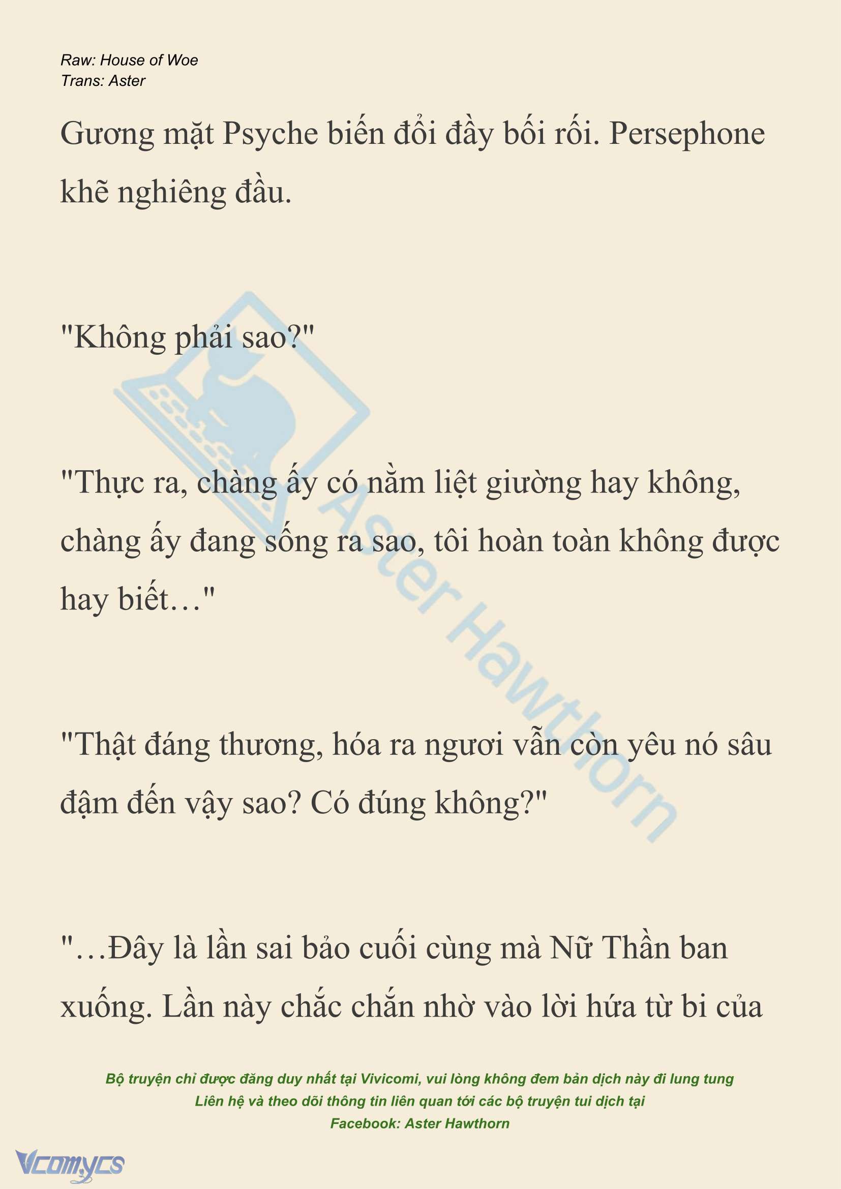 [NOVEL] Dành Cho Các Nữ Thần: Dành cho Psyche Chapter 49 - Trang 17