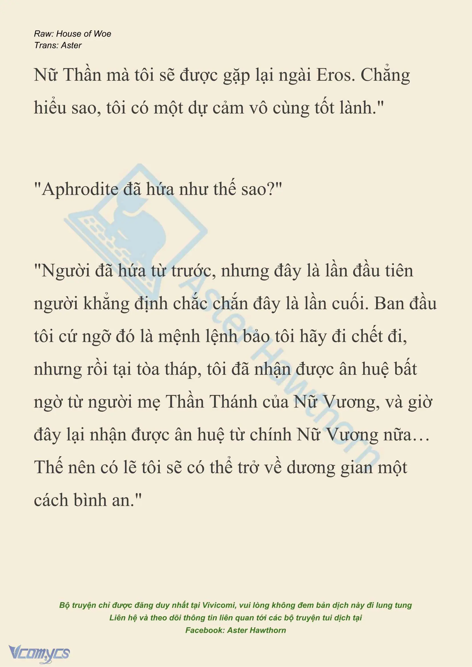 [NOVEL] Dành Cho Các Nữ Thần: Dành cho Psyche Chapter 49 - Trang 18