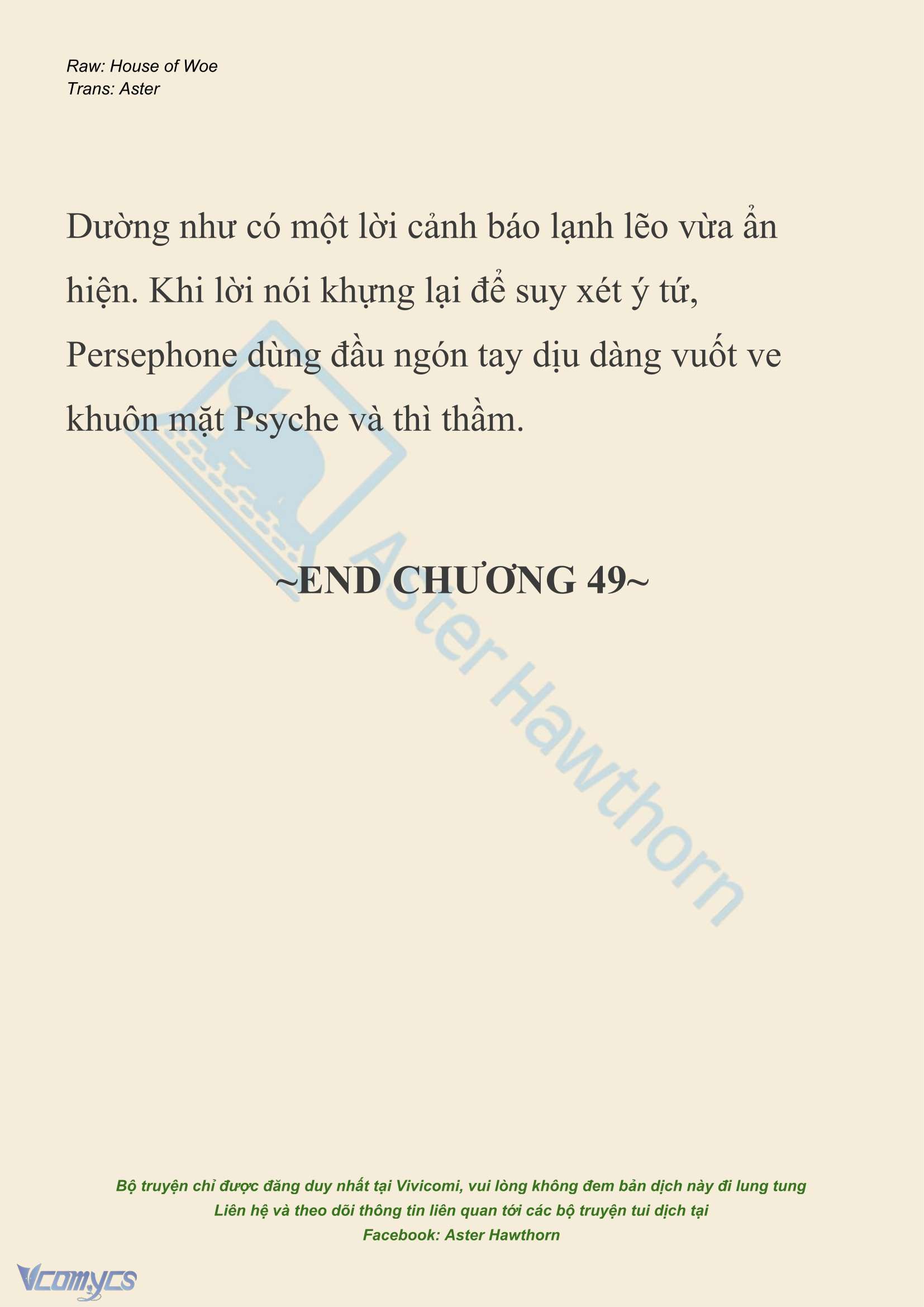 [NOVEL] Dành Cho Các Nữ Thần: Dành cho Psyche Chapter 49 - Trang 24