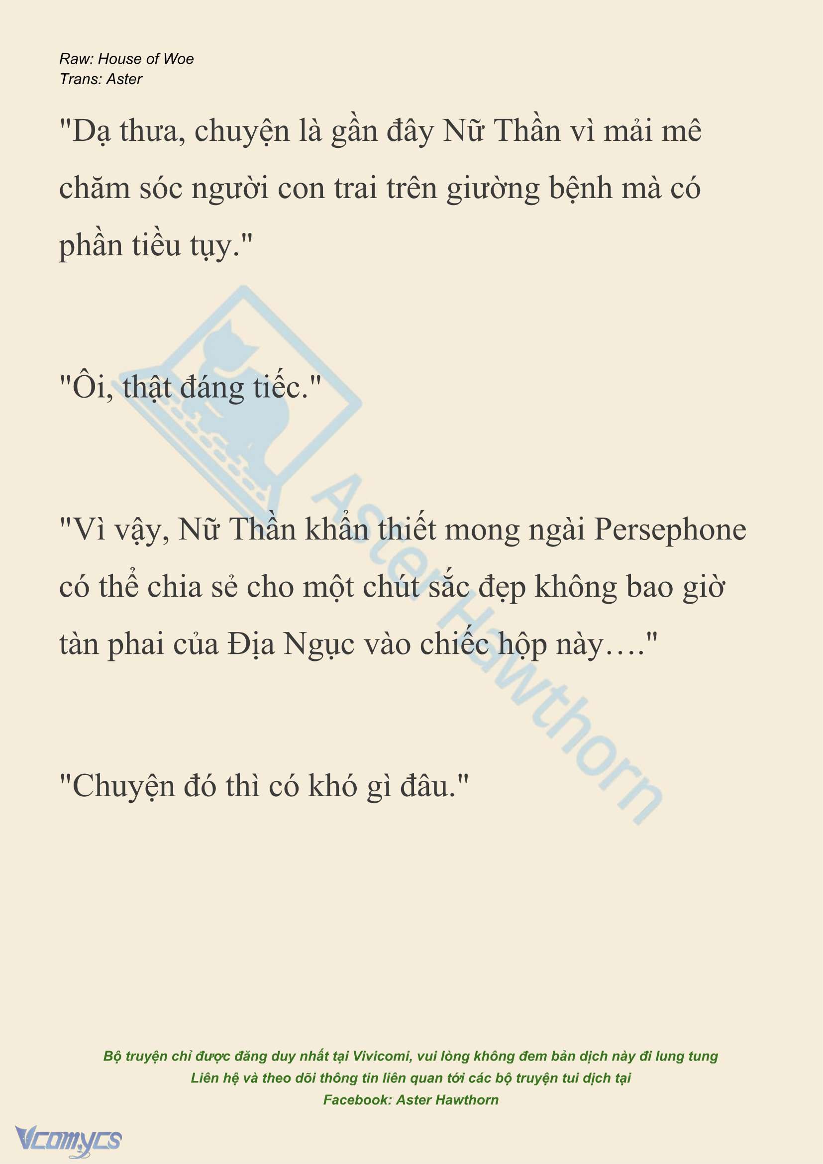 [NOVEL] Dành Cho Các Nữ Thần: Dành cho Psyche Chapter 49 - Trang 5