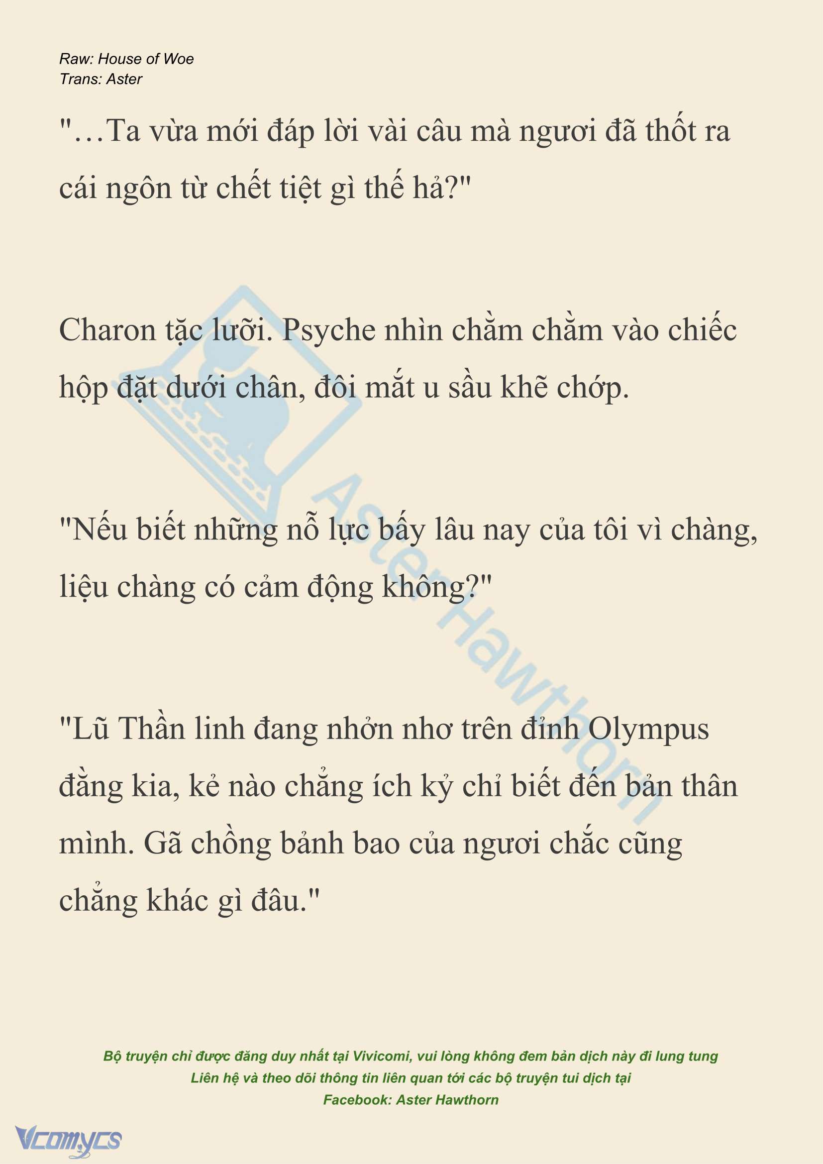 [NOVEL] Dành Cho Các Nữ Thần: Dành cho Psyche Chapter 50 - Trang 13