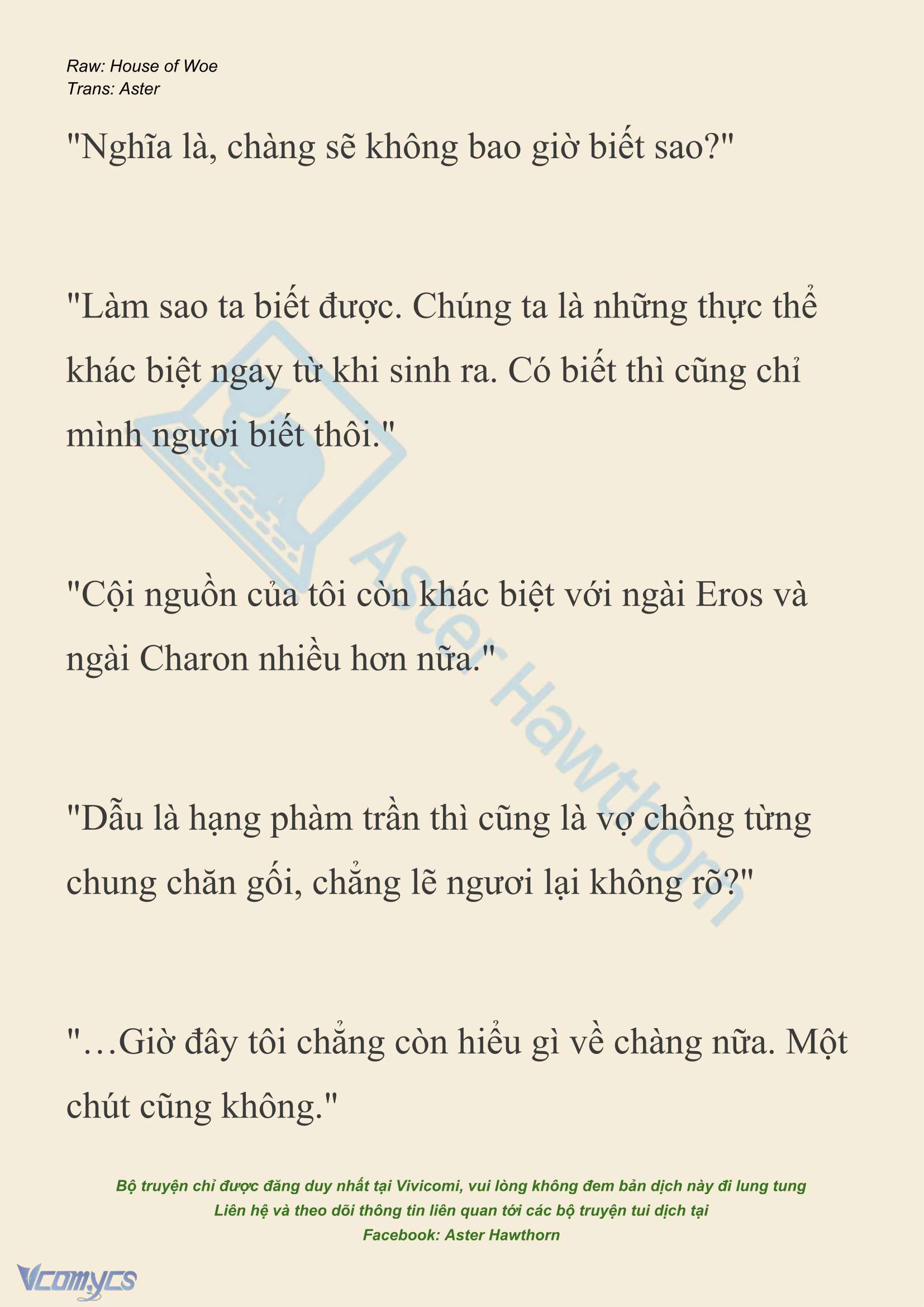[NOVEL] Dành Cho Các Nữ Thần: Dành cho Psyche Chapter 50 - Trang 14