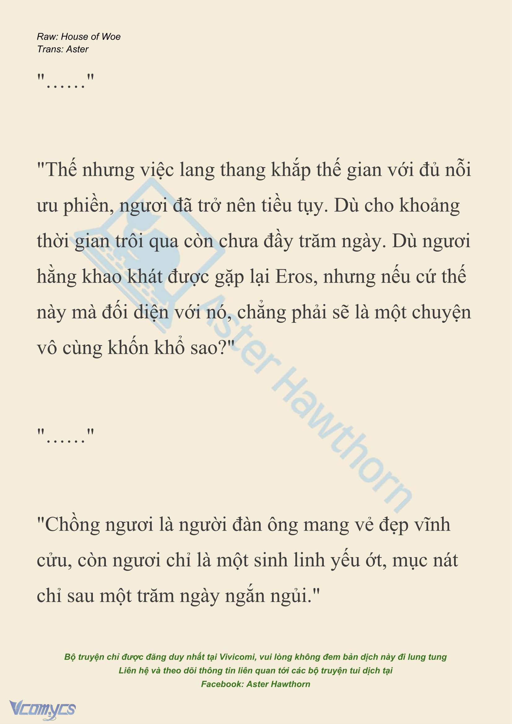 [NOVEL] Dành Cho Các Nữ Thần: Dành cho Psyche Chapter 50 - Trang 3