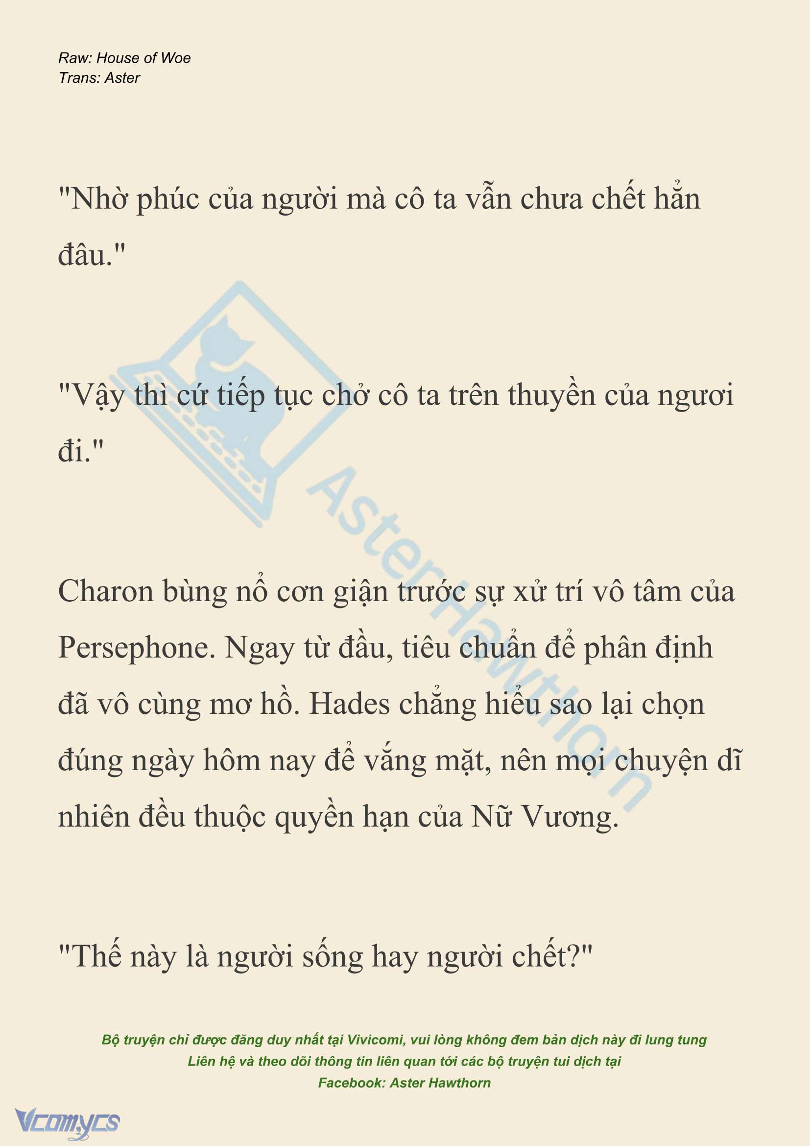 [NOVEL] Dành Cho Các Nữ Thần: Dành cho Psyche Chapter 51 - Trang 3