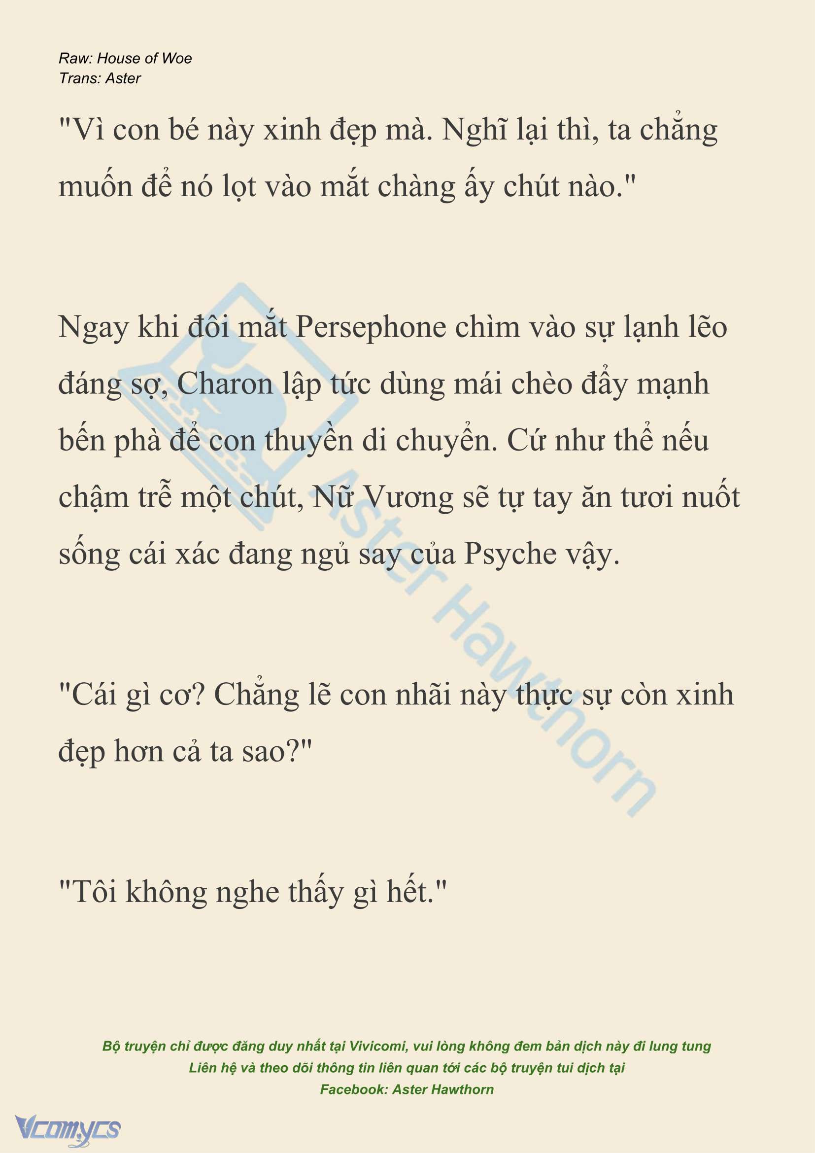 [NOVEL] Dành Cho Các Nữ Thần: Dành cho Psyche Chapter 51 - Trang 7