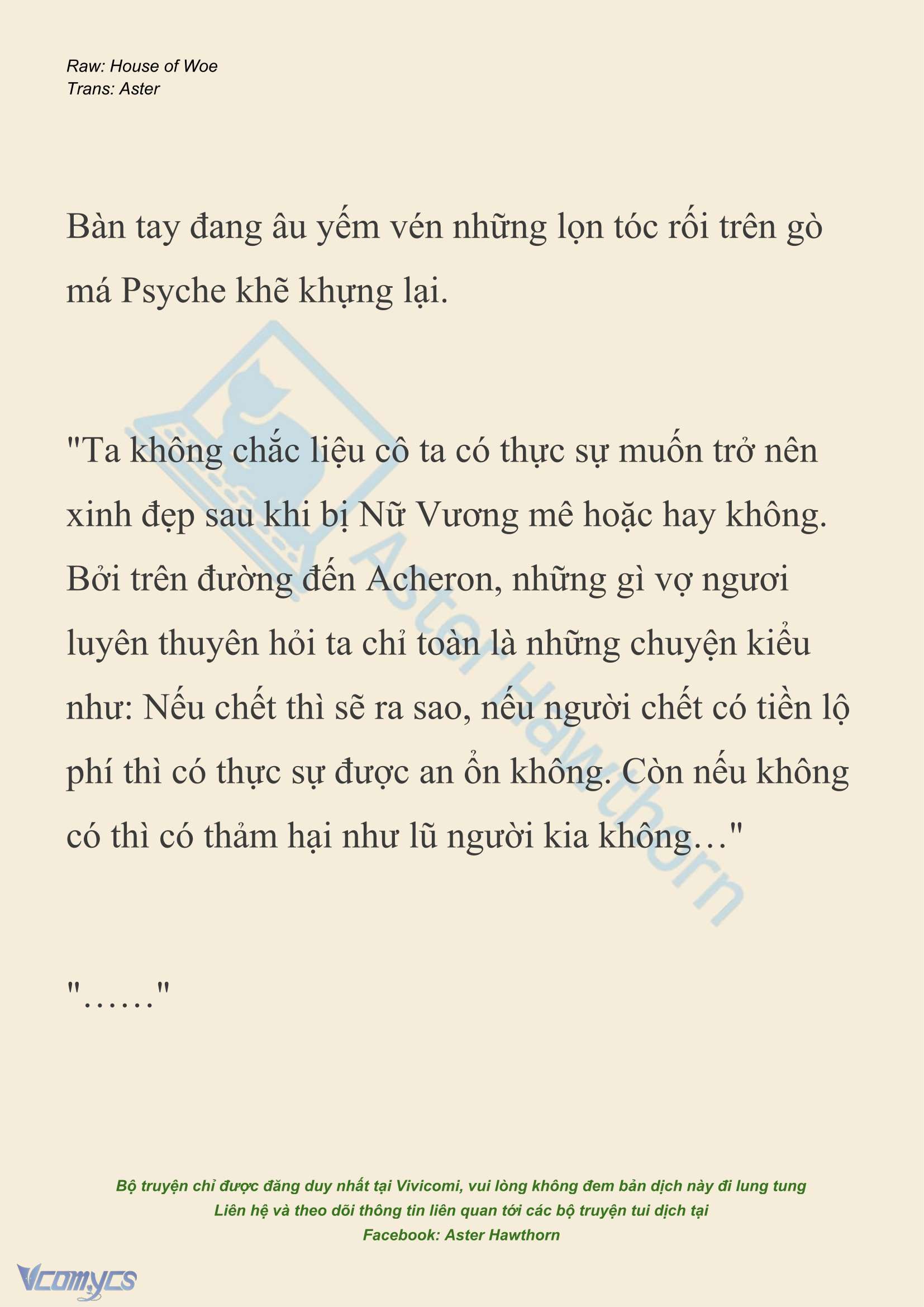 [NOVEL] Dành Cho Các Nữ Thần: Dành cho Psyche Chapter 52 - Trang 13
