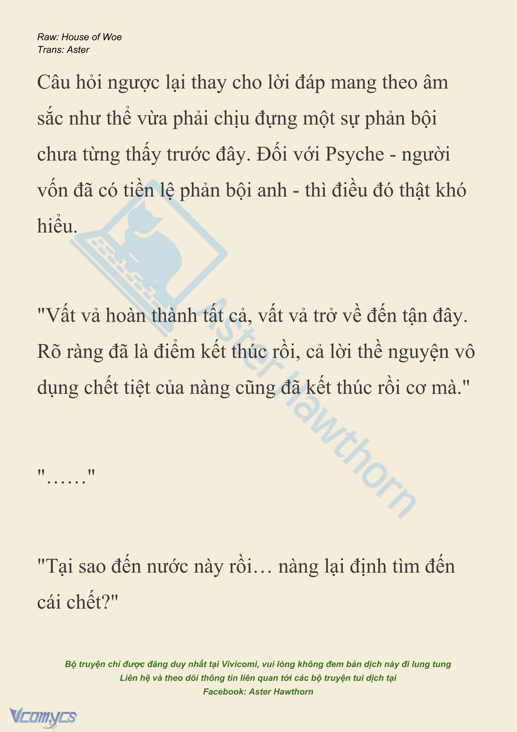 [NOVEL] Dành Cho Các Nữ Thần: Dành cho Psyche Chapter 52 - Trang 20