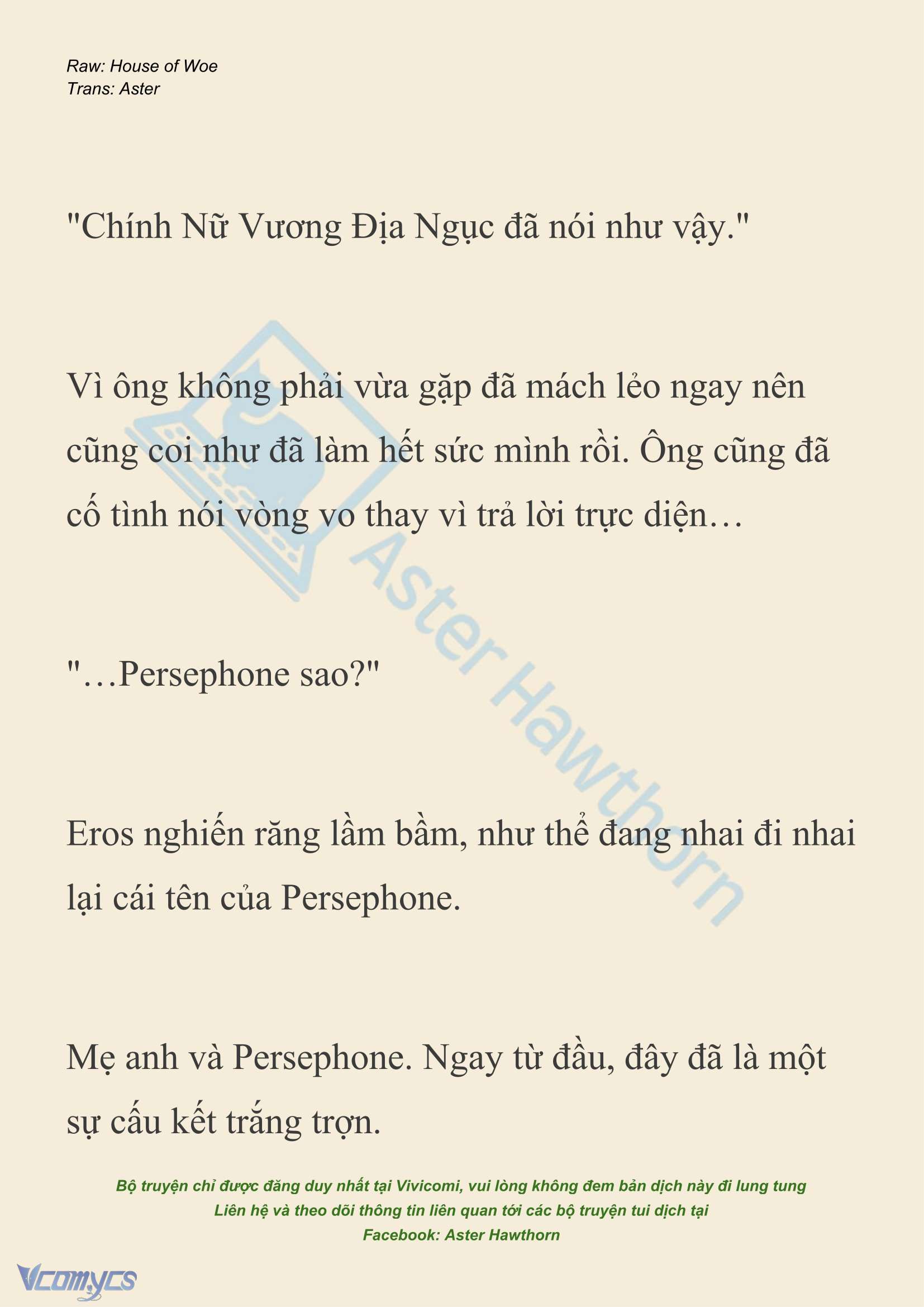 [NOVEL] Dành Cho Các Nữ Thần: Dành cho Psyche Chapter 52 - Trang 3