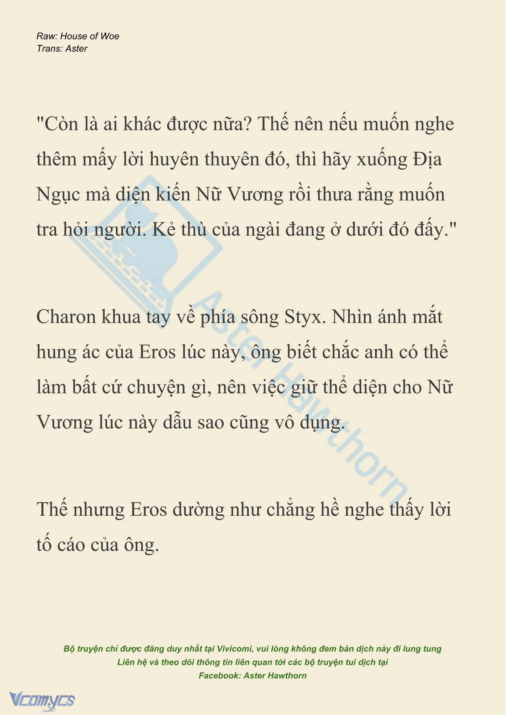 [NOVEL] Dành Cho Các Nữ Thần: Dành cho Psyche Chapter 52 - Trang 4