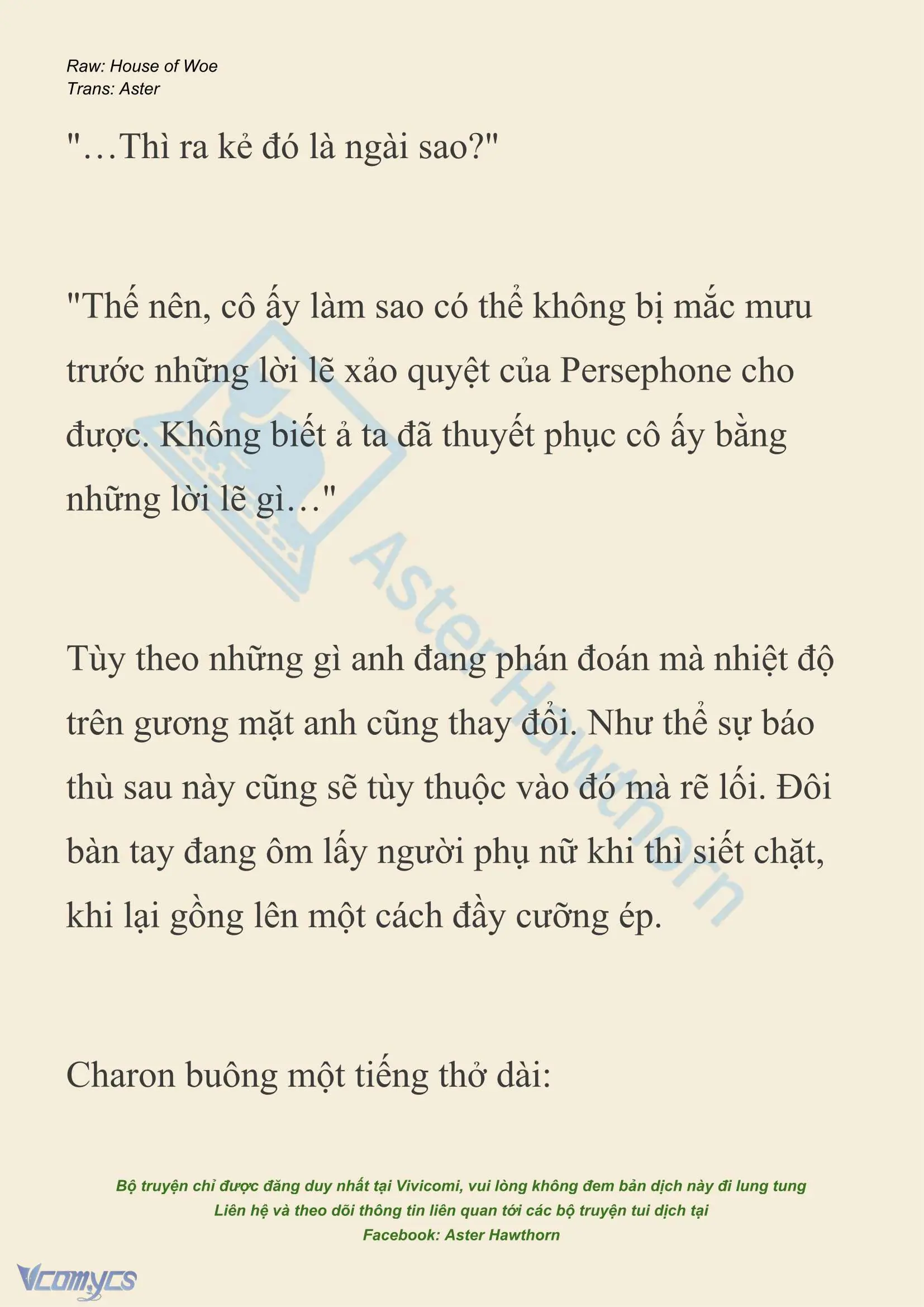 [NOVEL] Dành Cho Các Nữ Thần: Dành cho Psyche Chapter 52 - Trang 7