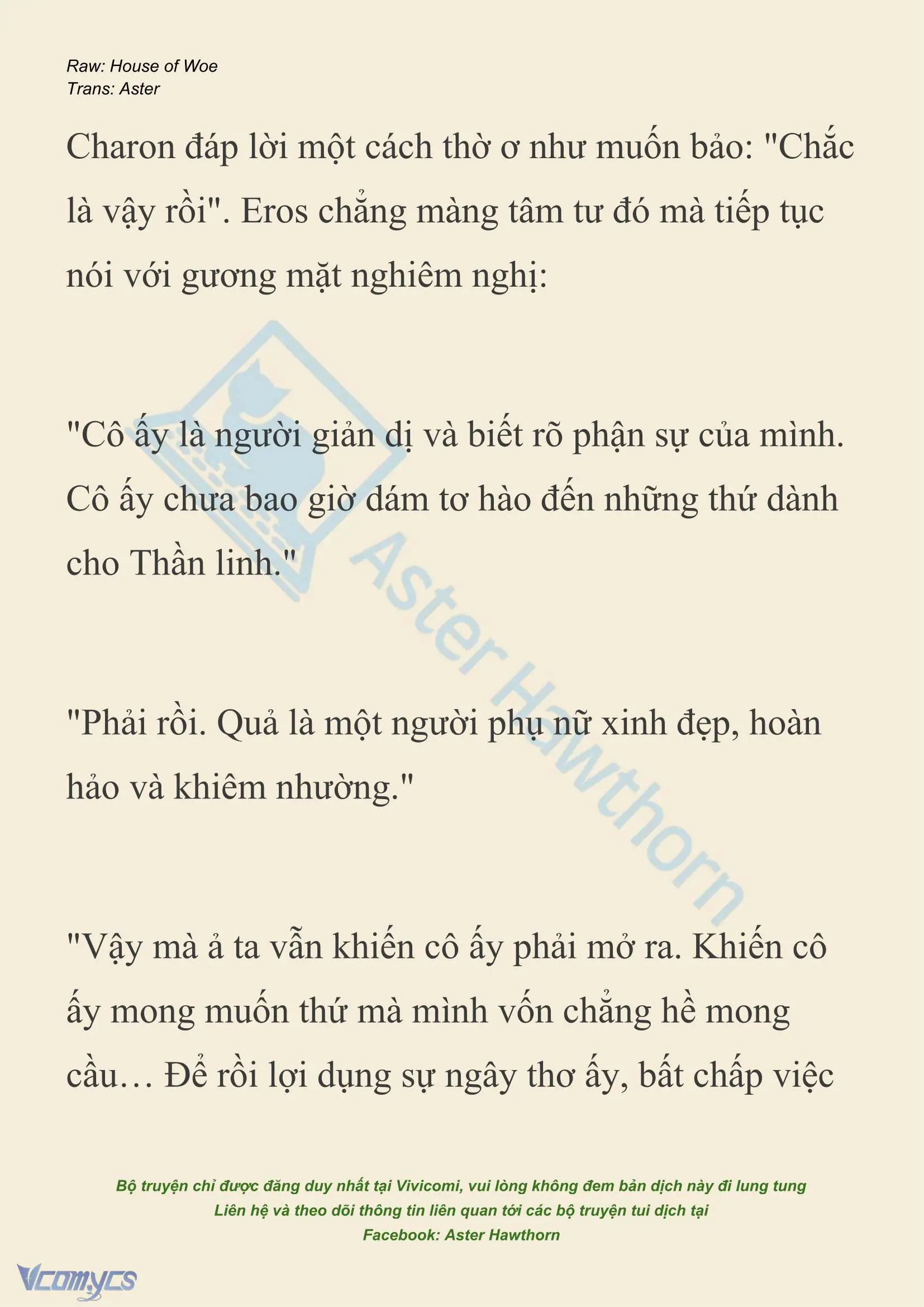 [NOVEL] Dành Cho Các Nữ Thần: Dành cho Psyche Chapter 52 - Trang 9
