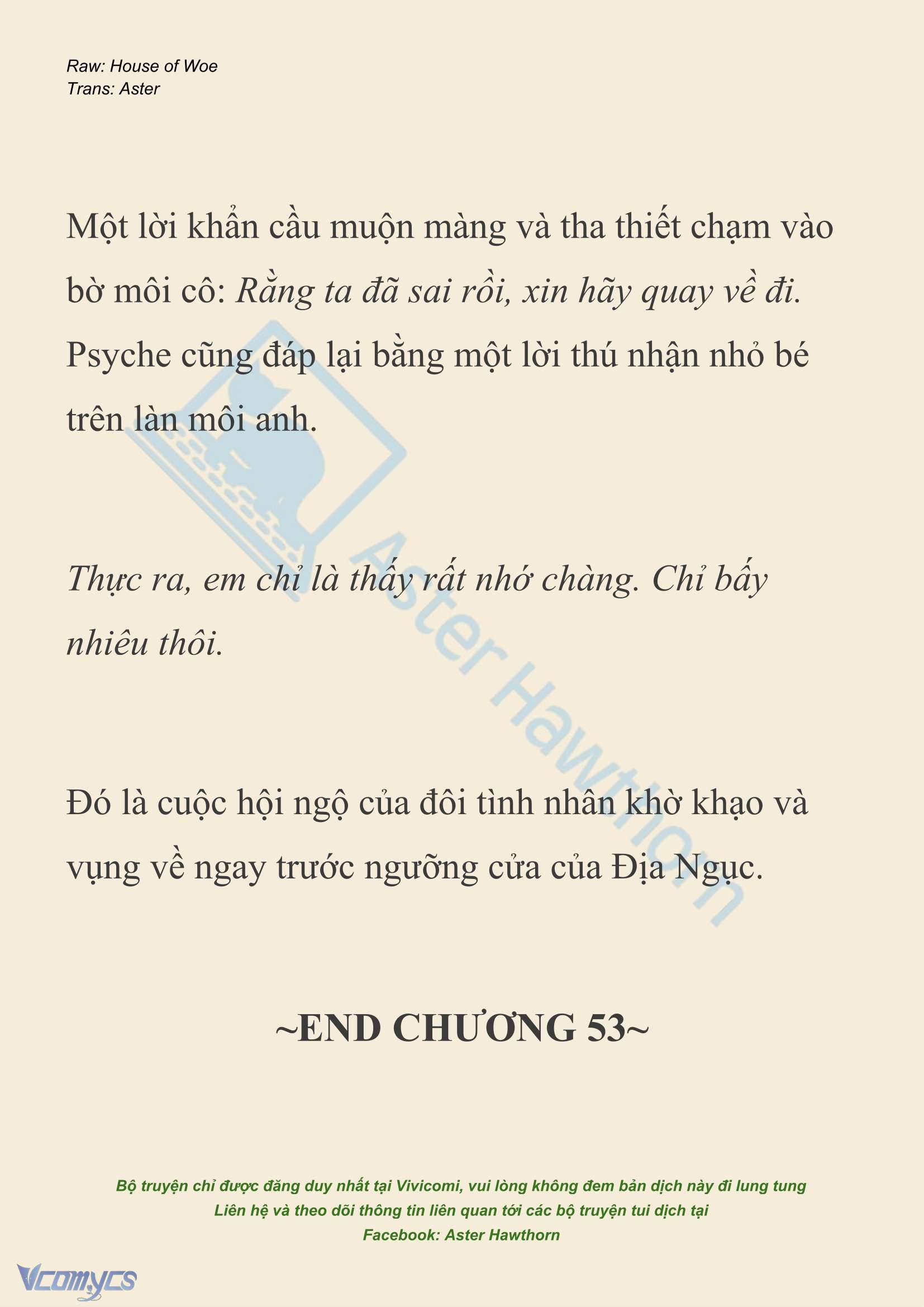 [NOVEL] Dành Cho Các Nữ Thần: Dành cho Psyche Chapter 53 - Trang 22