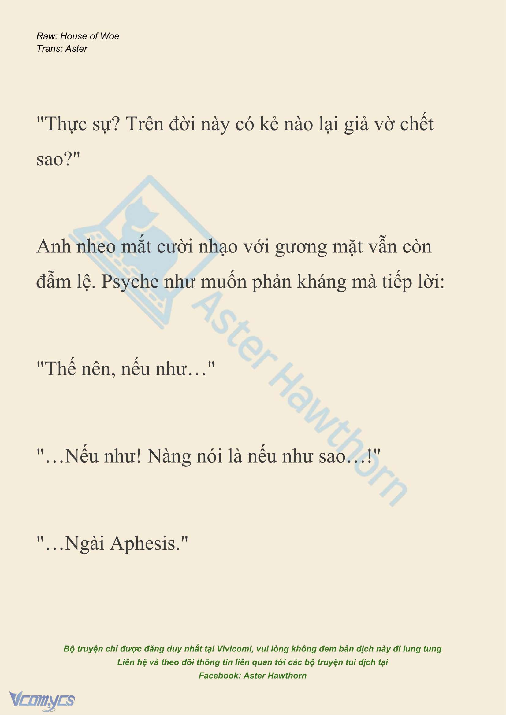 [NOVEL] Dành Cho Các Nữ Thần: Dành cho Psyche Chapter 53 - Trang 3