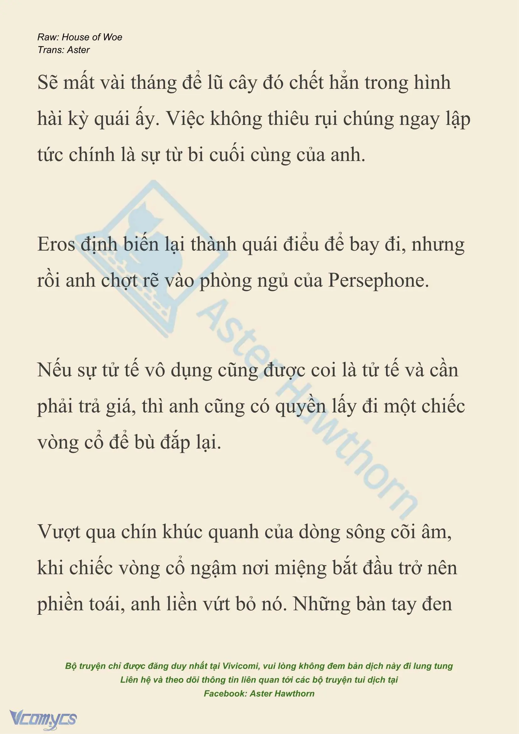 [NOVEL] Dành Cho Các Nữ Thần: Dành cho Psyche Chapter 54 - Trang 10