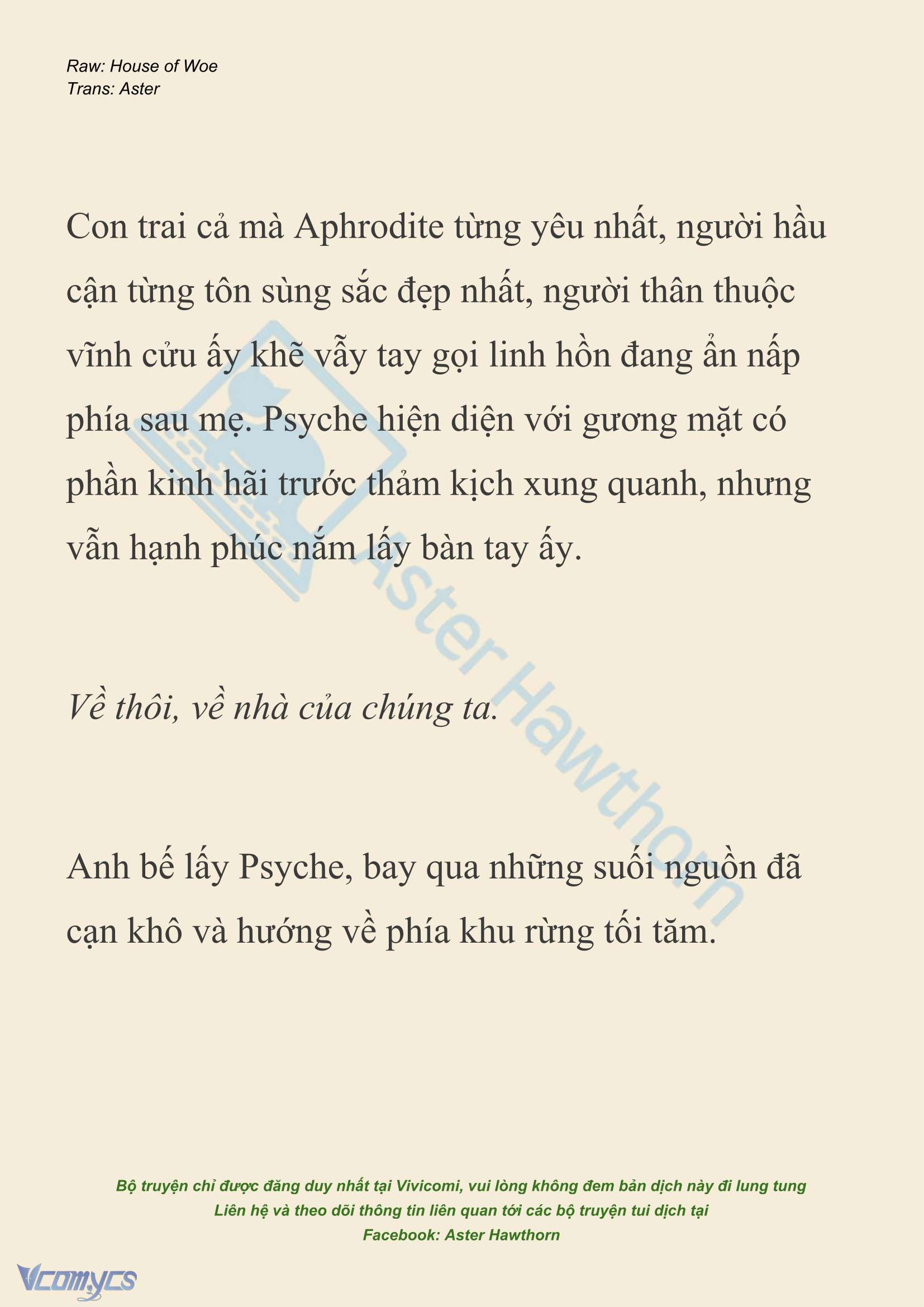 [NOVEL] Dành Cho Các Nữ Thần: Dành cho Psyche Chapter 54 - Trang 22