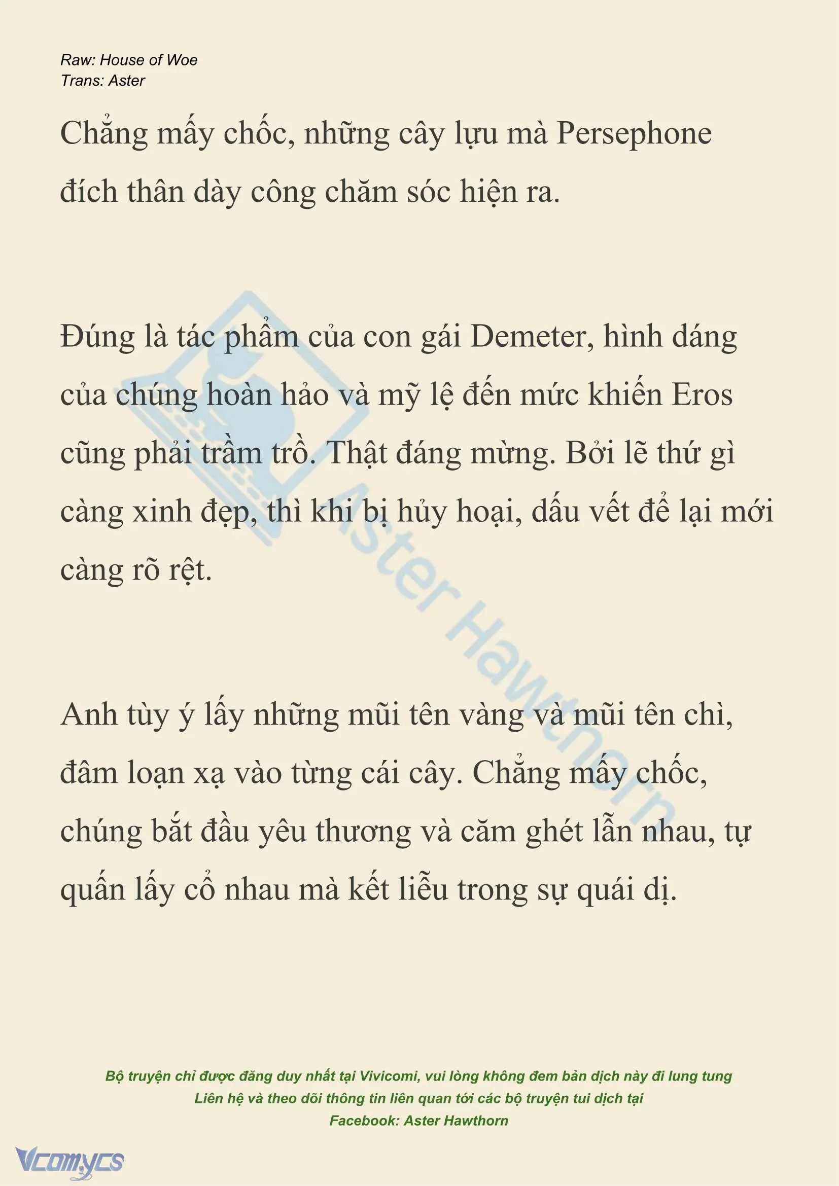 [NOVEL] Dành Cho Các Nữ Thần: Dành cho Psyche Chapter 54 - Trang 9