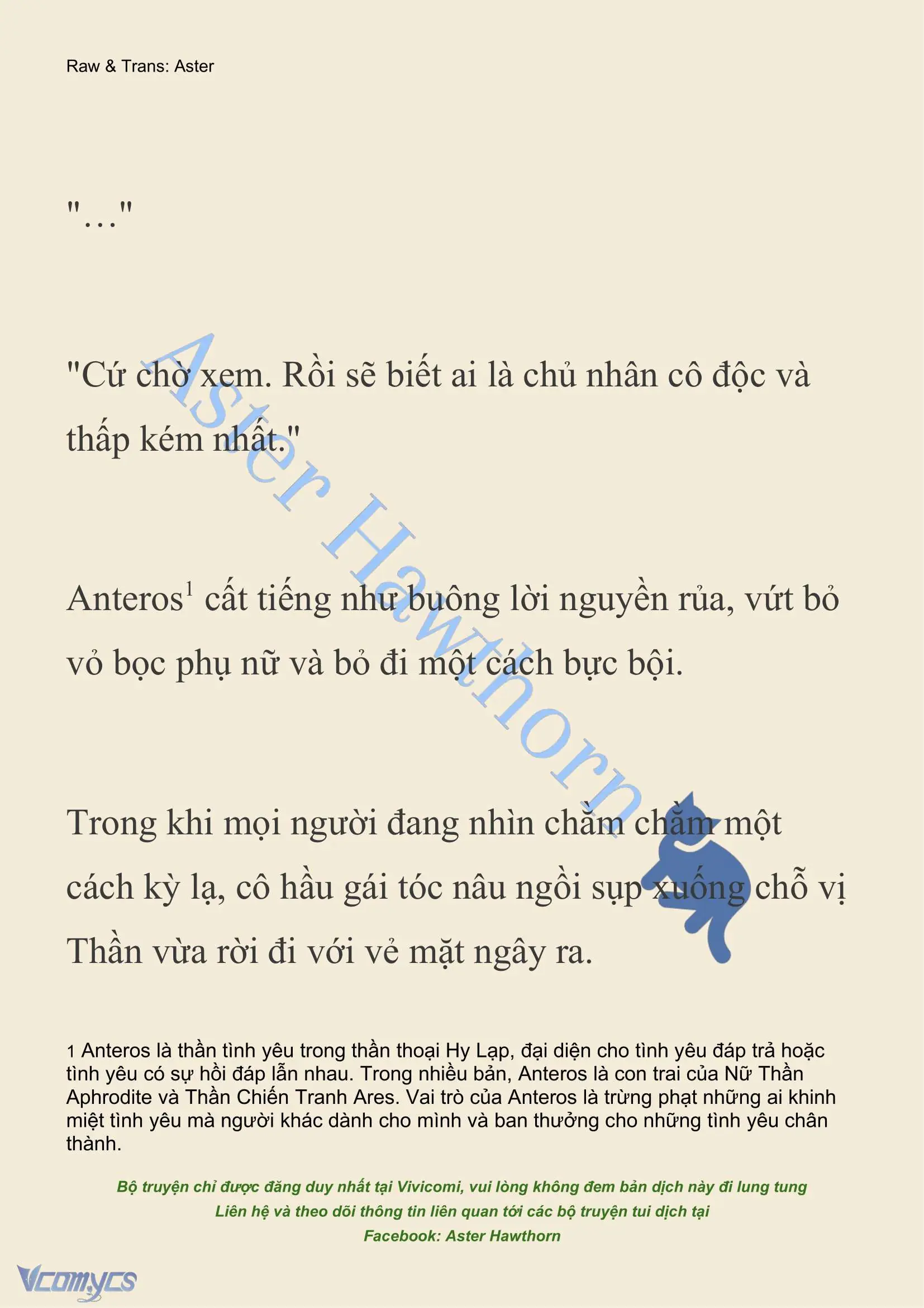 [NOVEL] Dành Cho Các Nữ Thần: Dành cho Psyche Chapter 8 - Trang 7