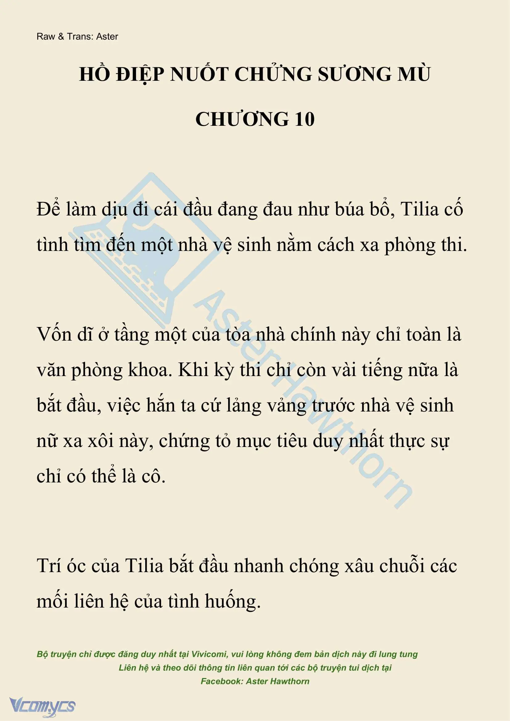 [NOVEL] Hồ Điệp Nuốt Chửng Sương Mù Chapter 10 - Trang 2