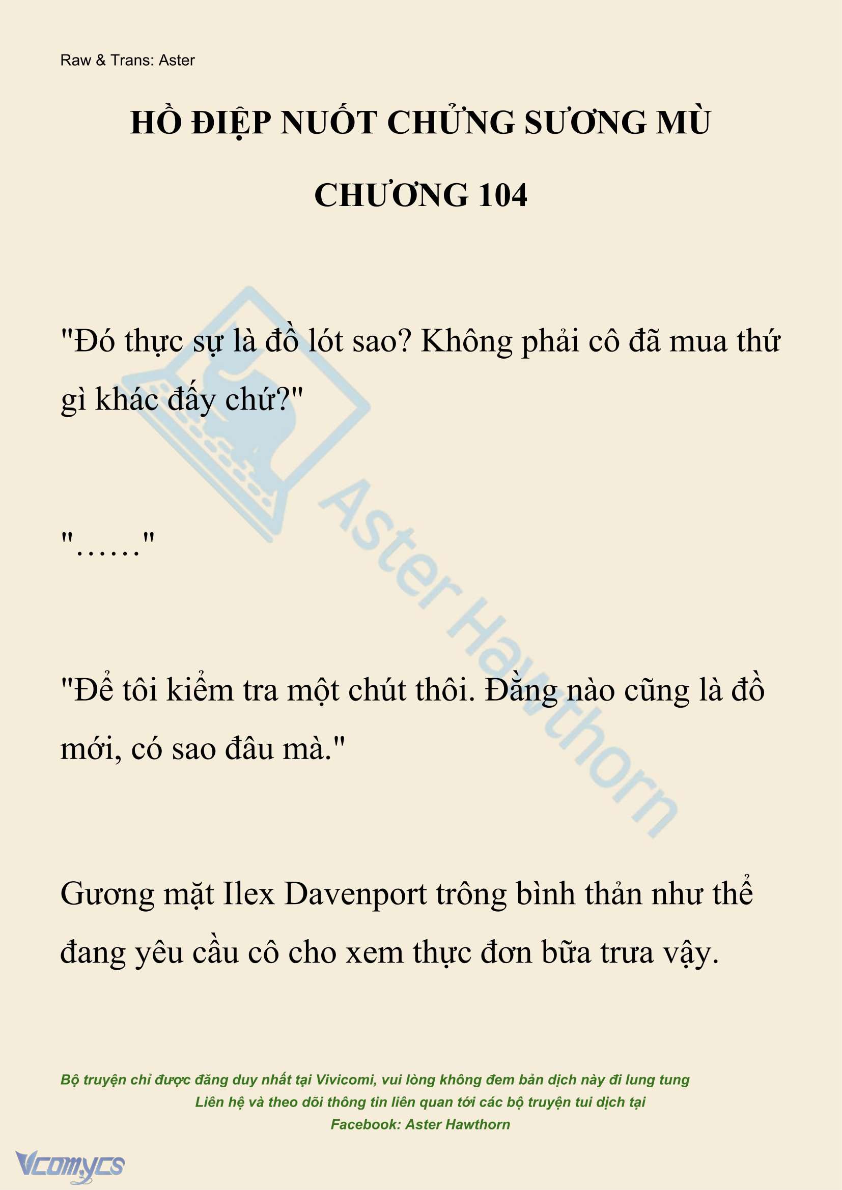 [NOVEL] Hồ Điệp Nuốt Chửng Sương Mù Chapter 104 - Trang 2
