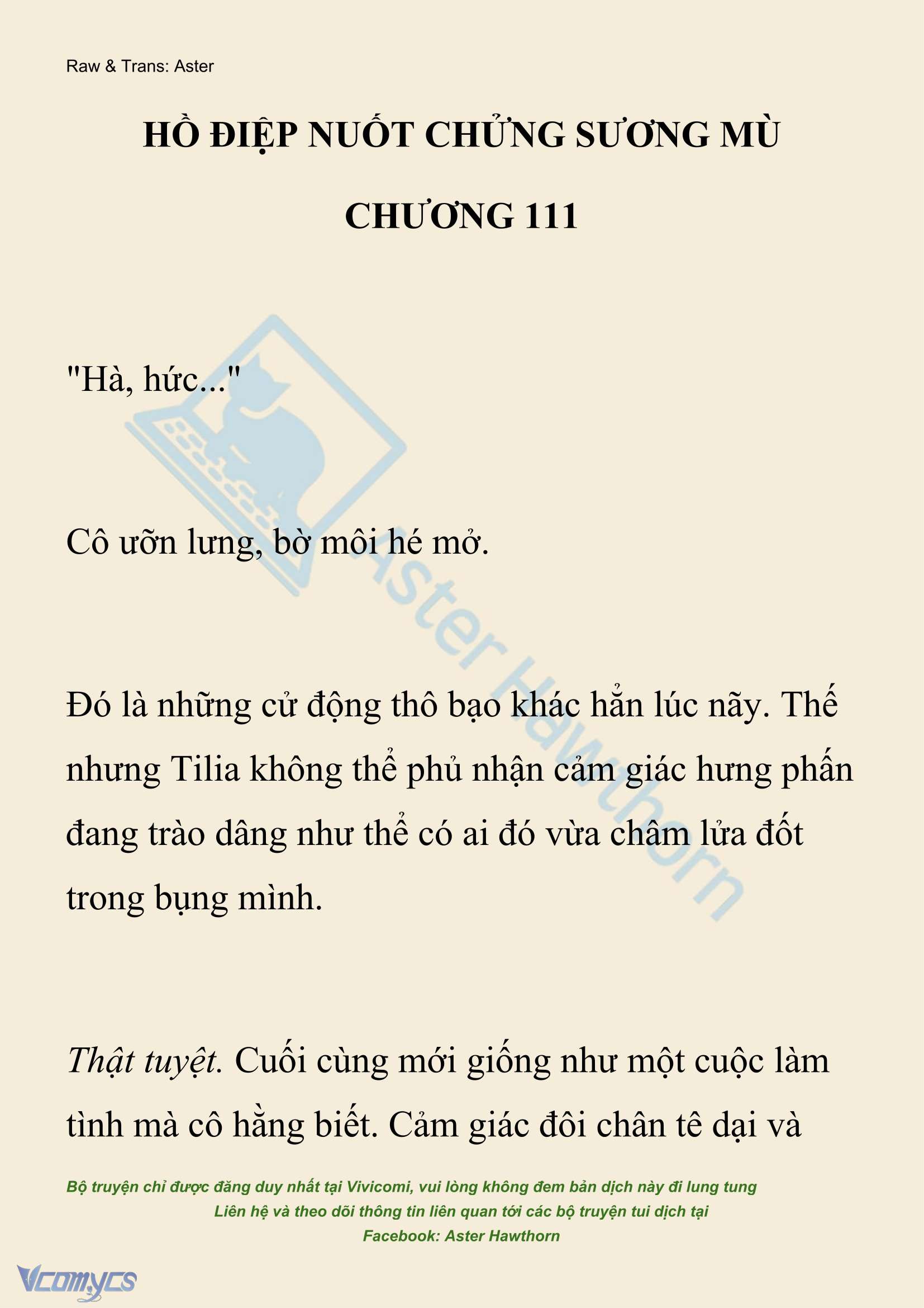[NOVEL] Hồ Điệp Nuốt Chửng Sương Mù Chapter 111 - Trang 2