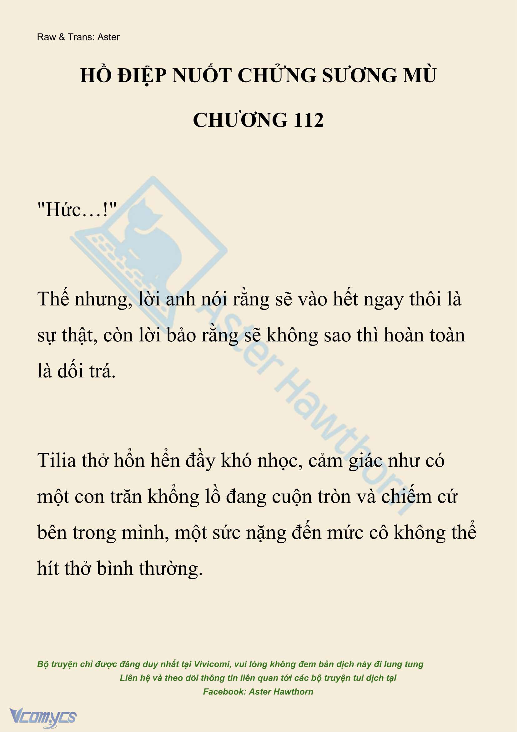 [NOVEL] Hồ Điệp Nuốt Chửng Sương Mù Chapter 112 - Trang 2