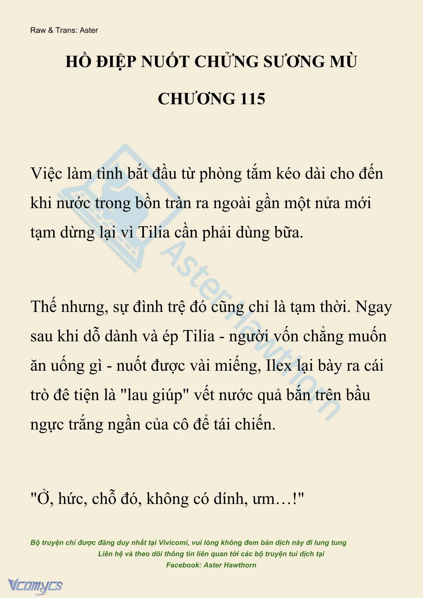 [NOVEL] Hồ Điệp Nuốt Chửng Sương Mù Chapter 115 - Trang 2