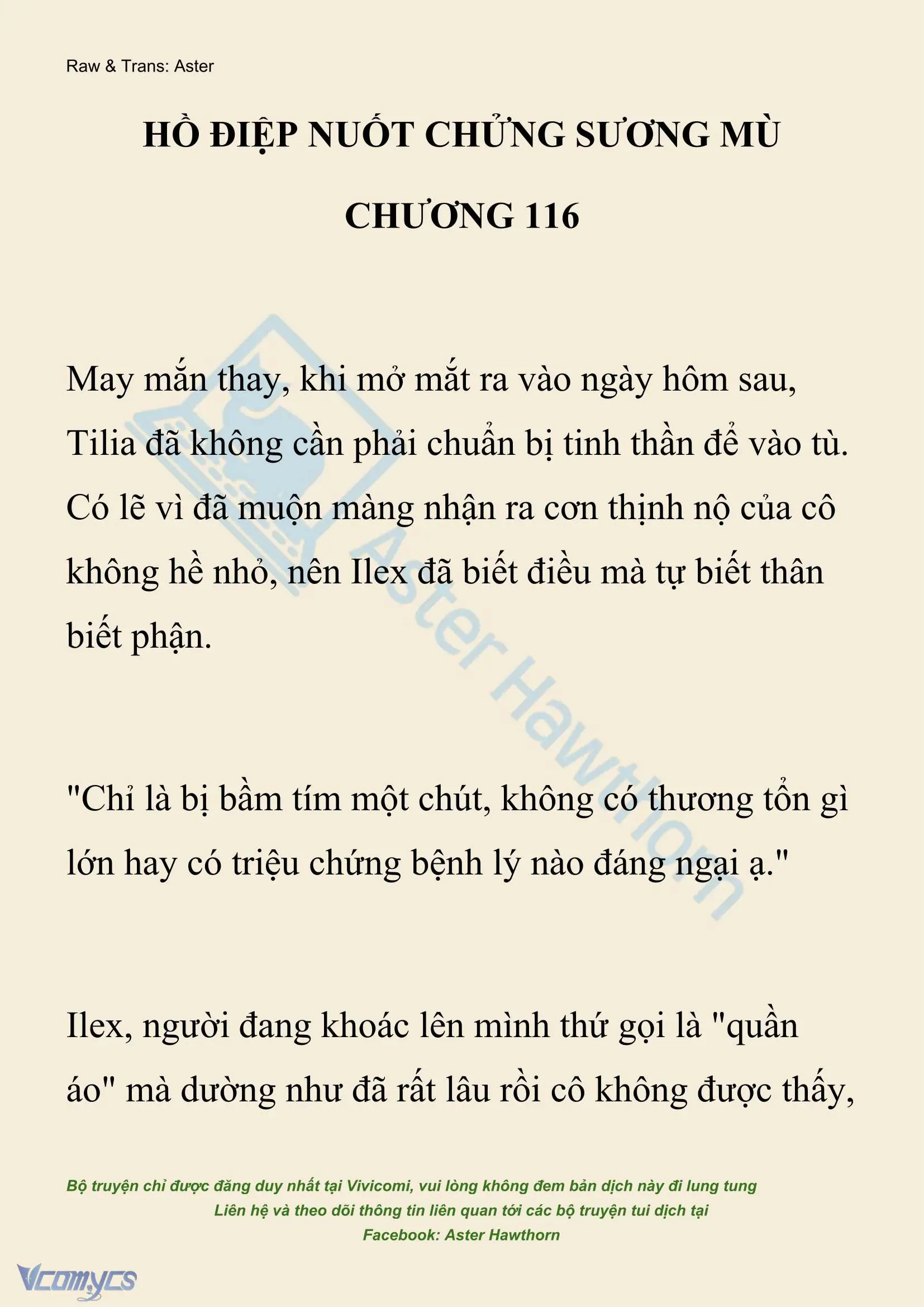 [NOVEL] Hồ Điệp Nuốt Chửng Sương Mù Chapter 116 - Trang 2