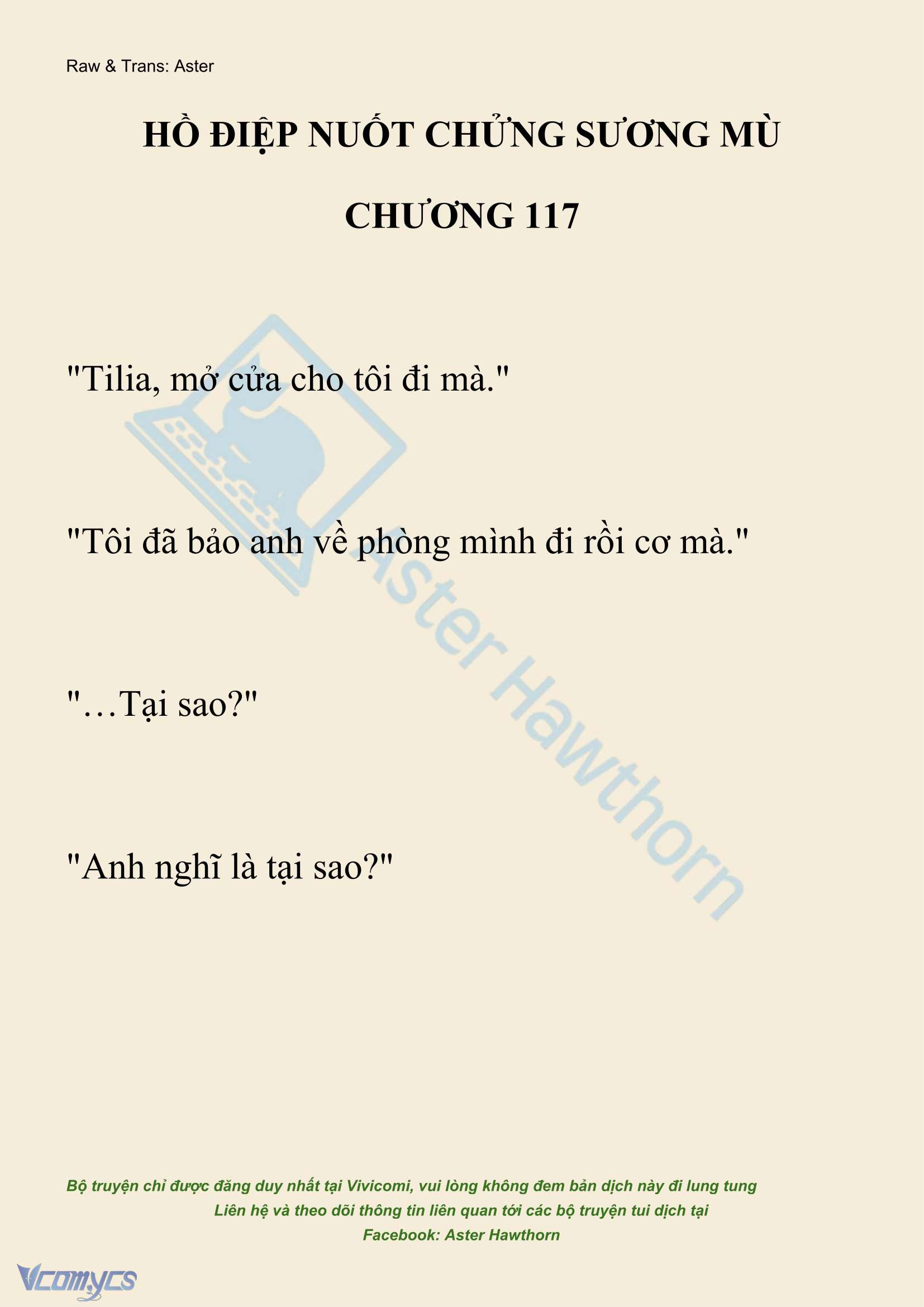 [NOVEL] Hồ Điệp Nuốt Chửng Sương Mù Chapter 117 - Trang 2