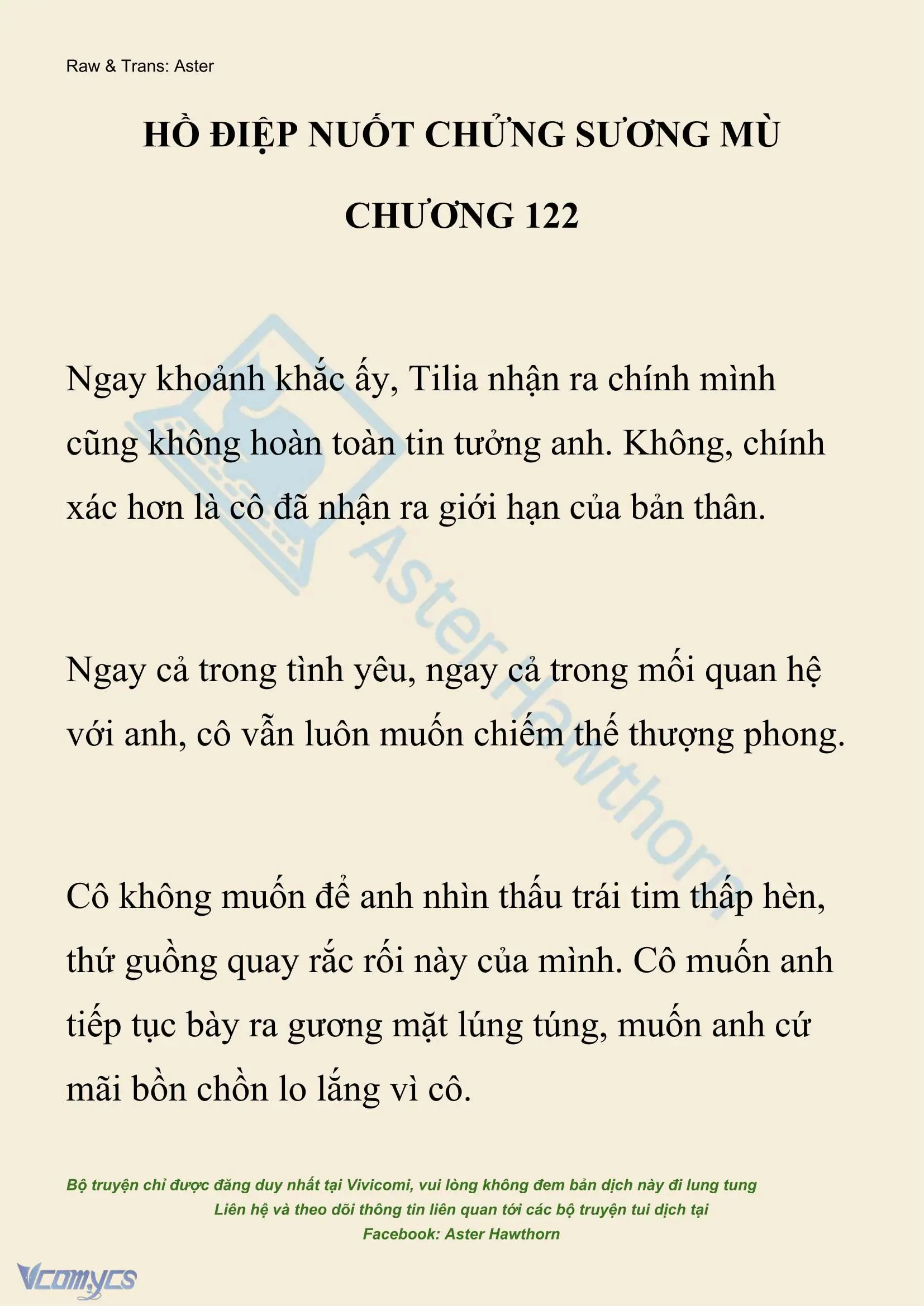 [NOVEL] Hồ Điệp Nuốt Chửng Sương Mù Chapter 122 - Trang 2