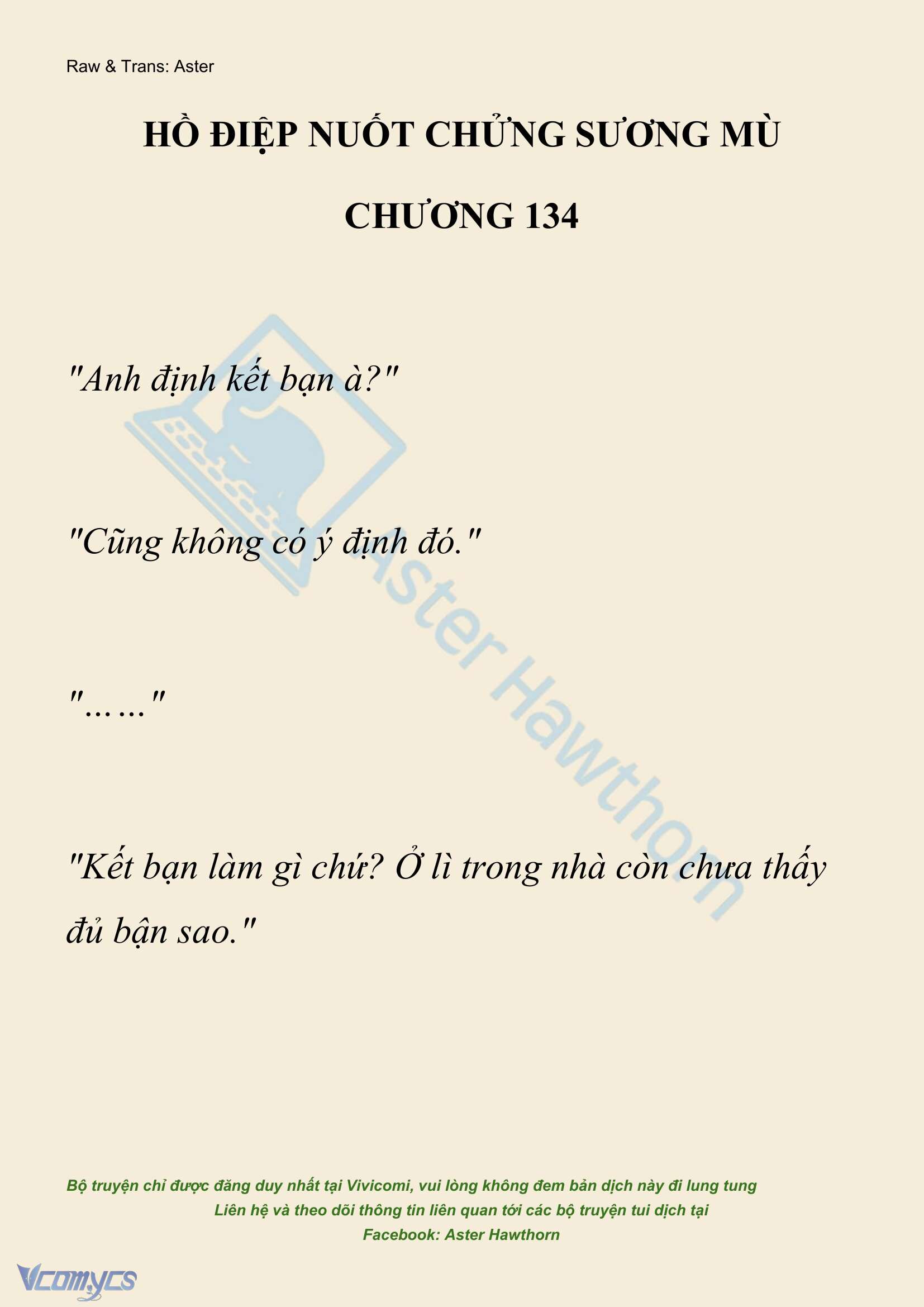 [NOVEL] Hồ Điệp Nuốt Chửng Sương Mù Chapter 134 - Trang 2