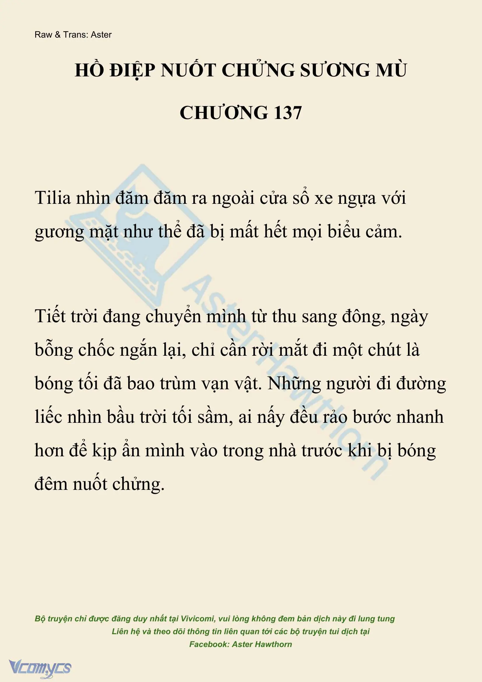 [NOVEL] Hồ Điệp Nuốt Chửng Sương Mù Chapter 137 - Trang 2