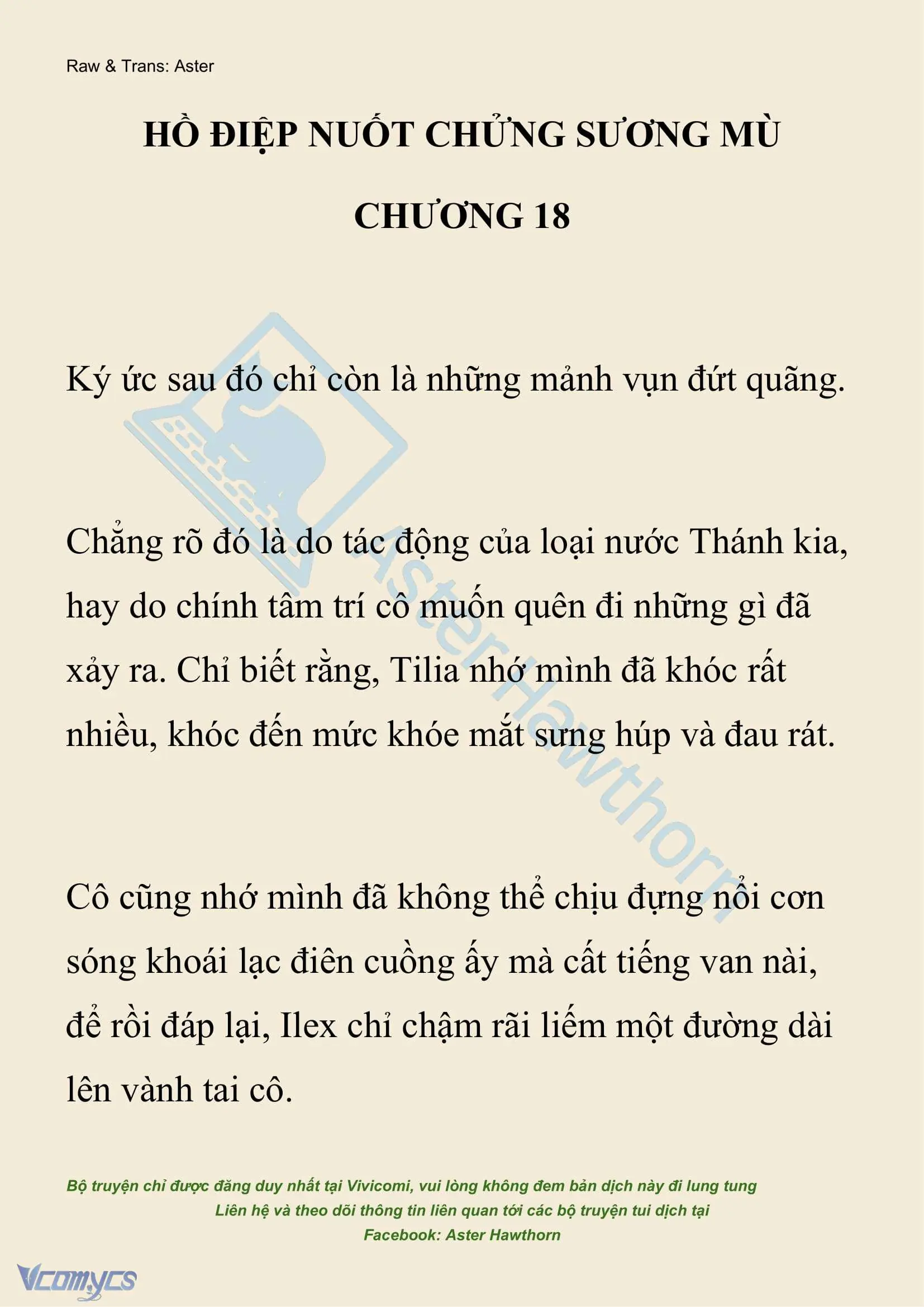 [NOVEL] Hồ Điệp Nuốt Chửng Sương Mù Chapter 18 - Trang 2