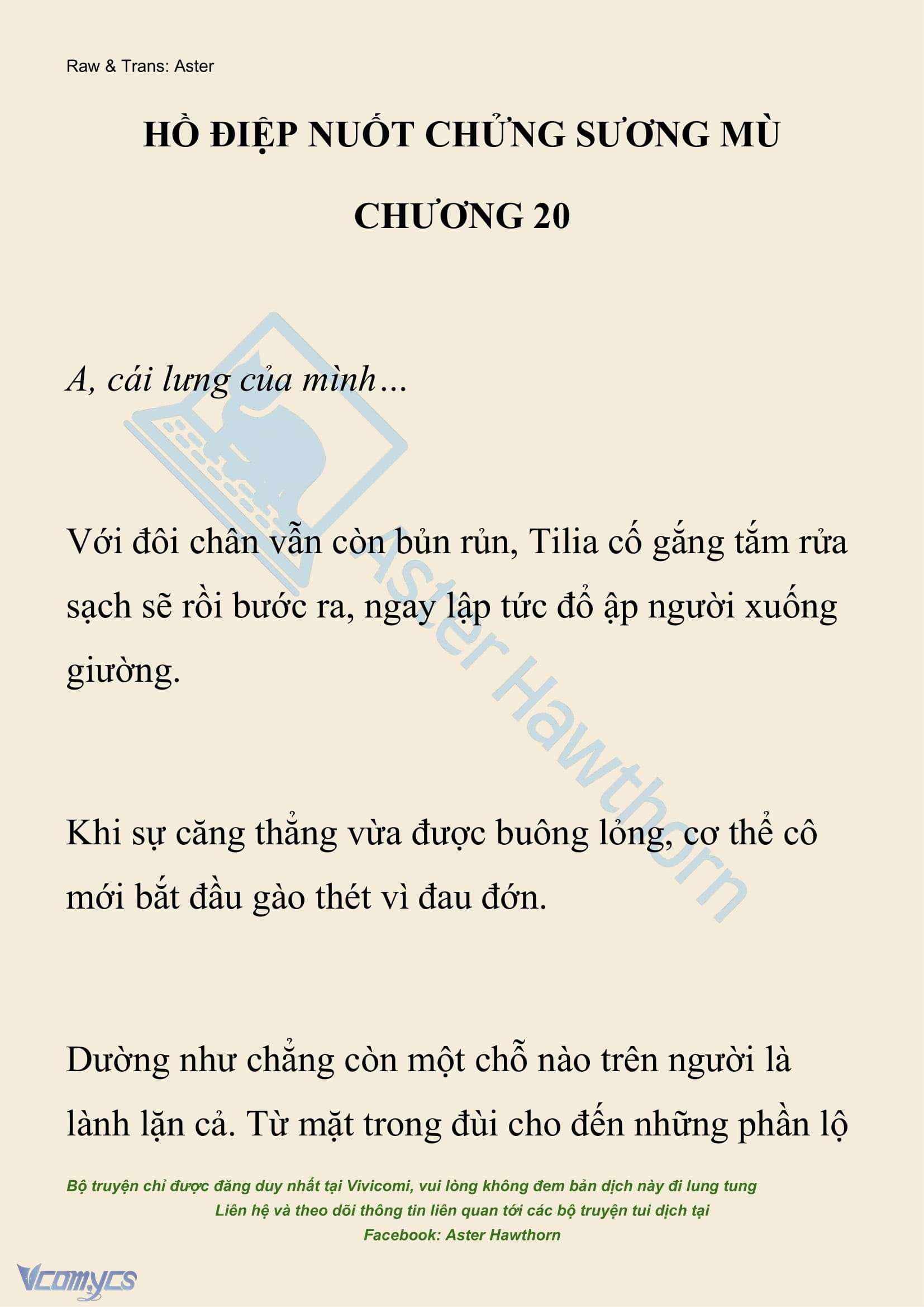 [NOVEL] Hồ Điệp Nuốt Chửng Sương Mù Chapter 20 - Trang 2