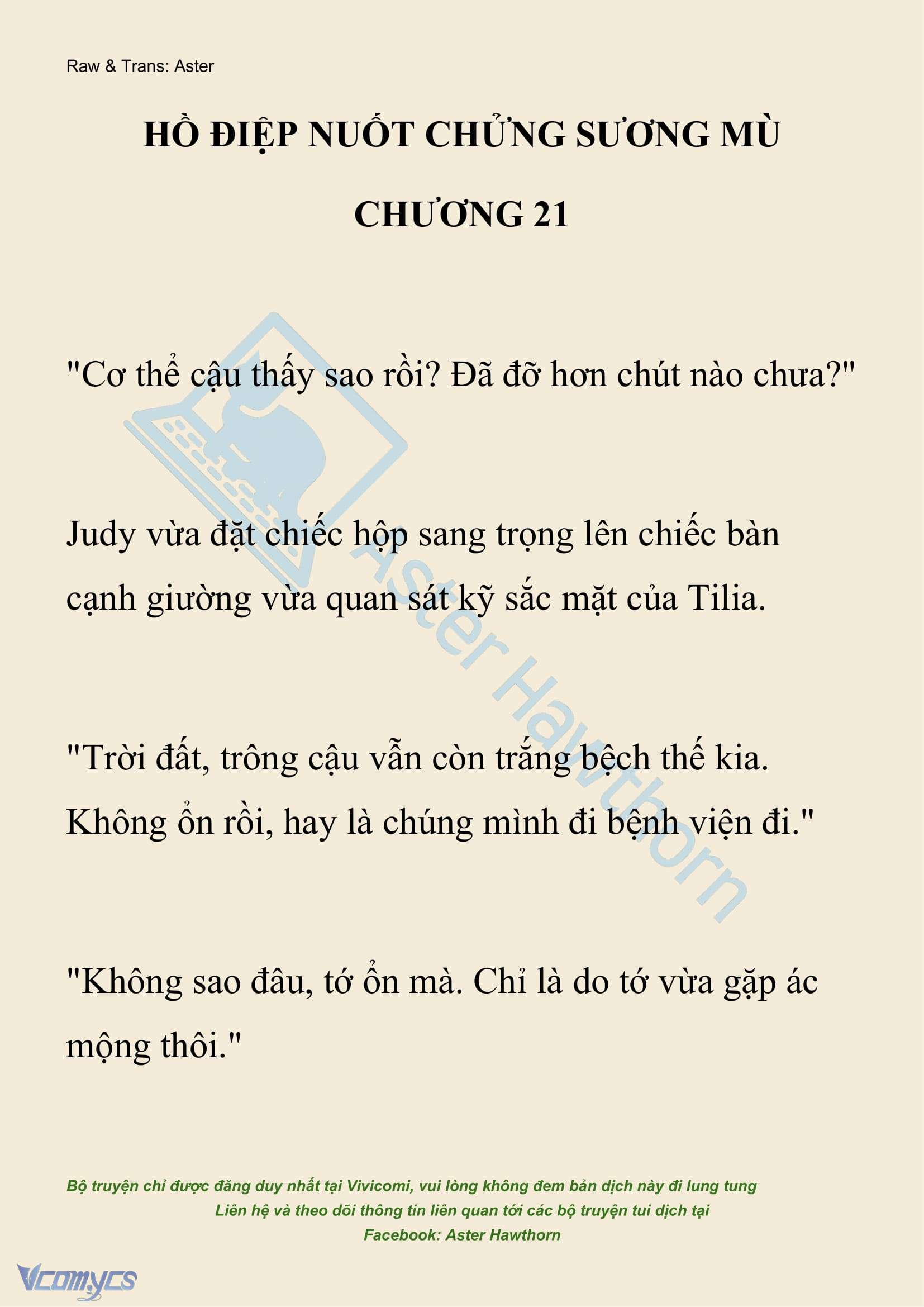 [NOVEL] Hồ Điệp Nuốt Chửng Sương Mù Chapter 21 - Trang 2