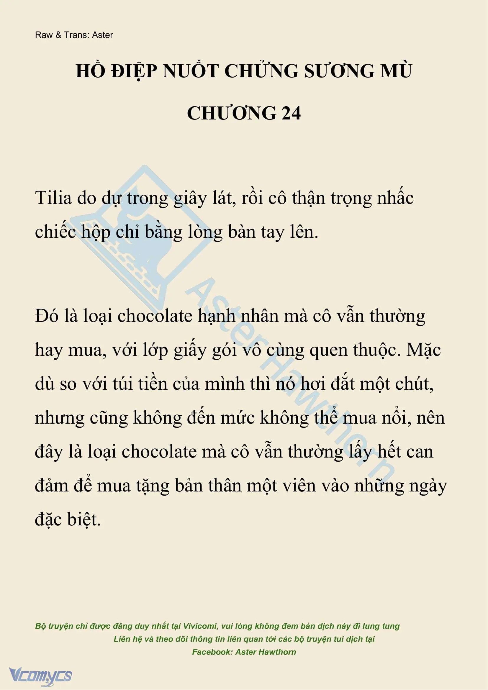 [NOVEL] Hồ Điệp Nuốt Chửng Sương Mù Chapter 24 - Trang 2