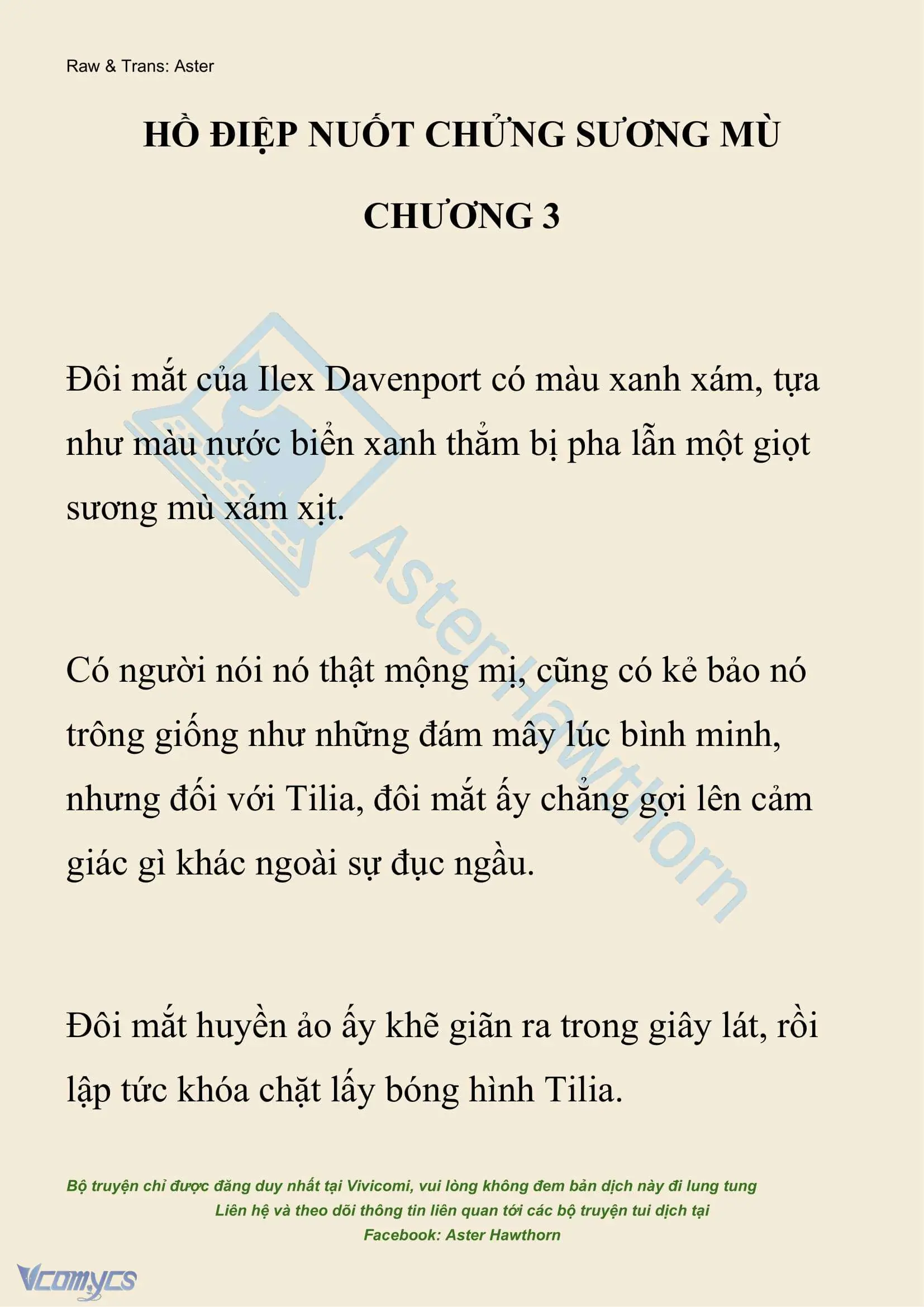 [NOVEL] Hồ Điệp Nuốt Chửng Sương Mù Chapter 3 - Trang 2